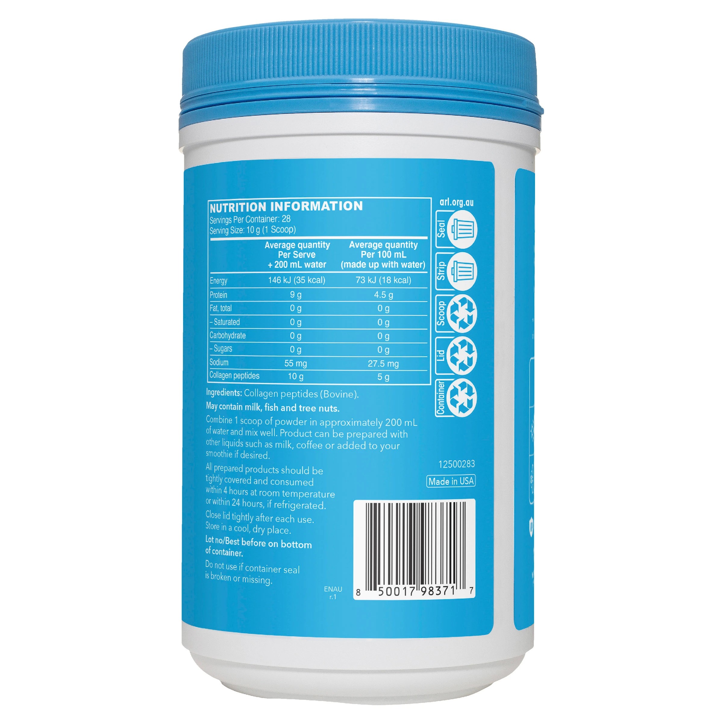 3 Vital Proteins Collagen Peptides Powder 284g - Unflavoured, 3 of 5