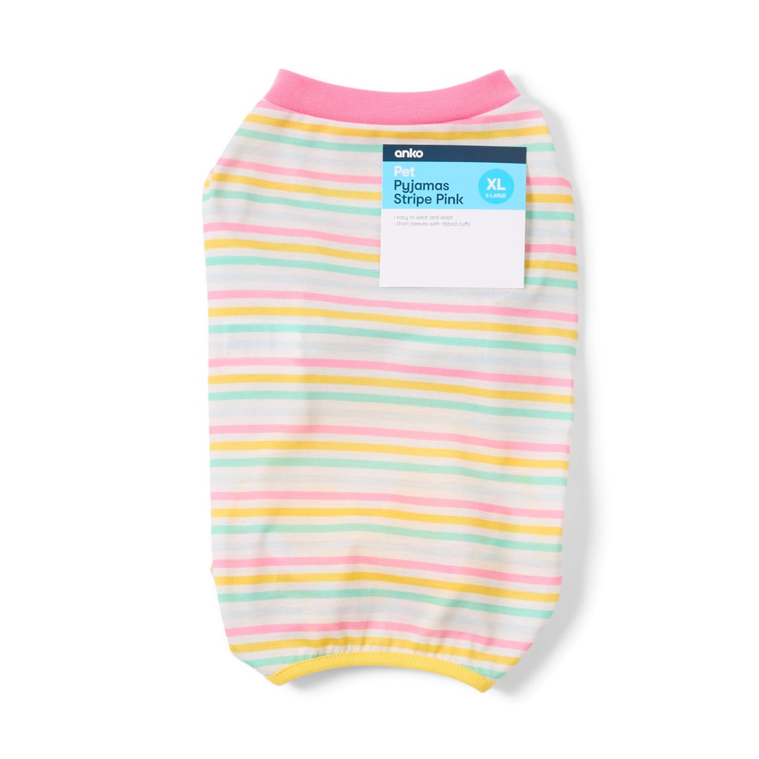 9 Pet Pyjamas Stripe - Extra Large, Pink, 9 of 9