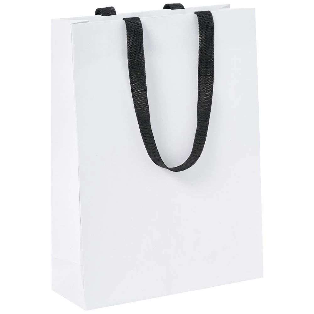 1 J.Burrows Premium Kraft Bags Medium White 72 Pack, 1 of 4