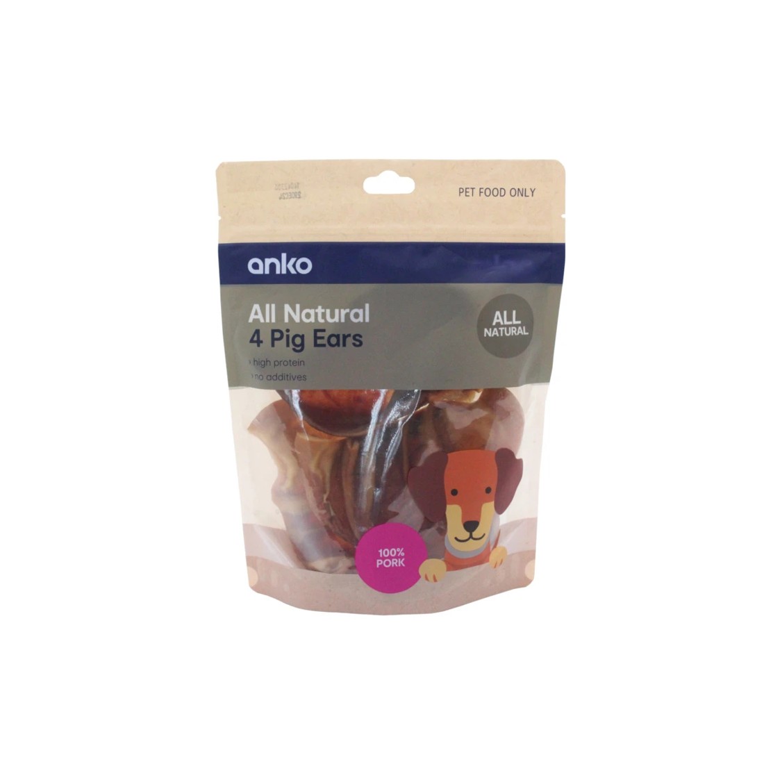 1 Pet Treat Pig Ears 4 Pack, 1 of 5