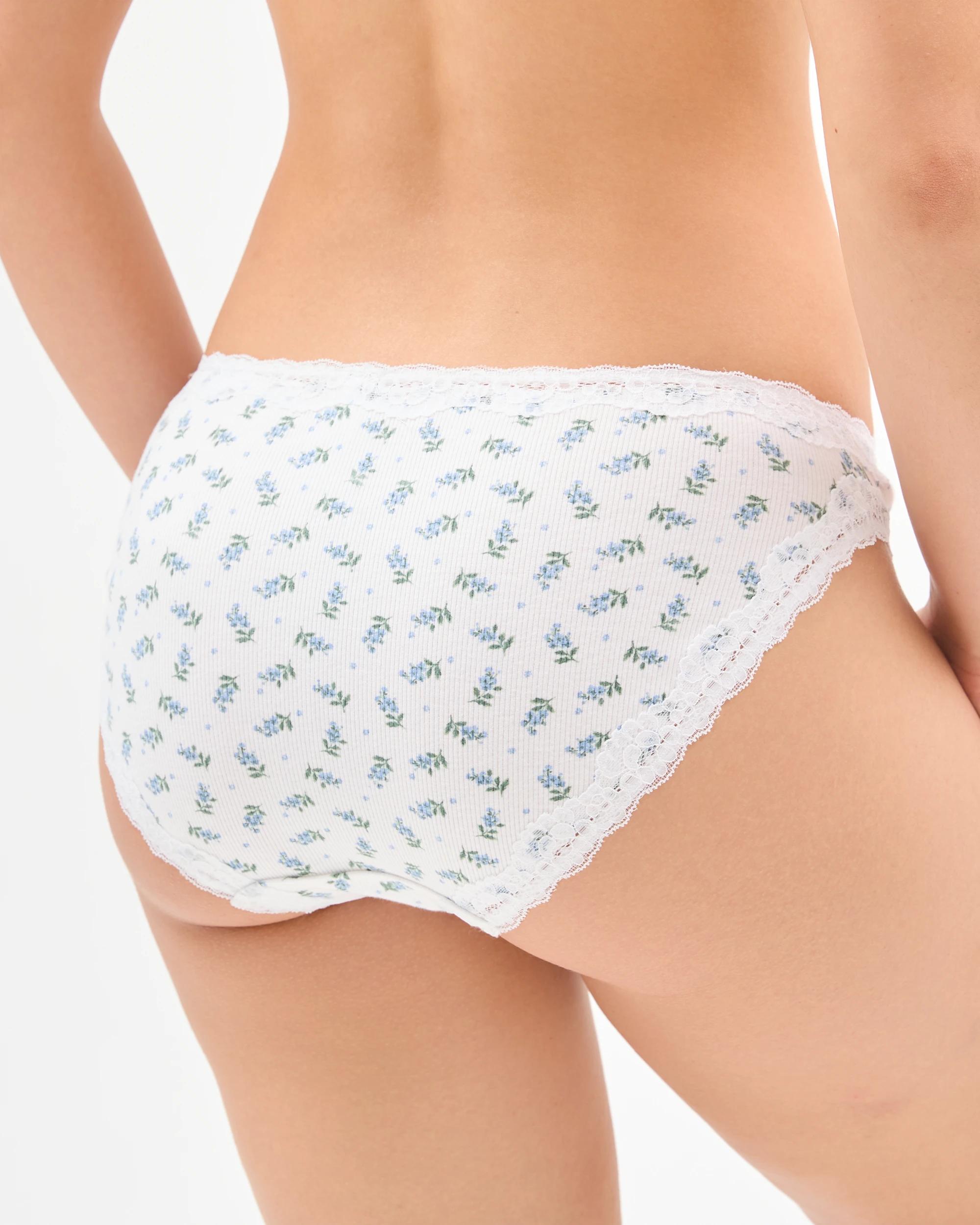 3 Target Woman Australian Cotton Blend 3 Pack Bikini Briefs BLUE DITSY/NAVY BLAZER/FOREVER BLUE, 3 of 4