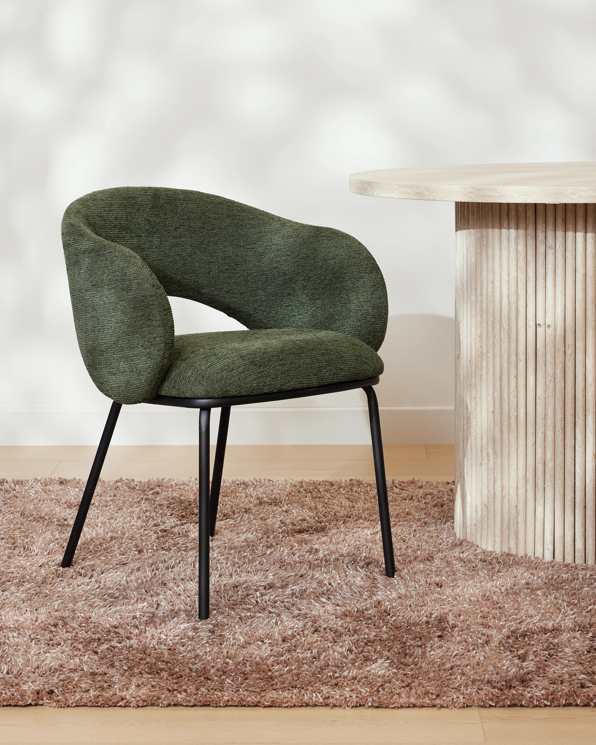 1 Archie Dining Chair - Green, 1 of 9