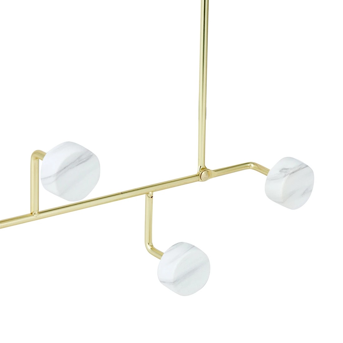 6 Marble and Gold Look Over The Door Hook, 6 of 9