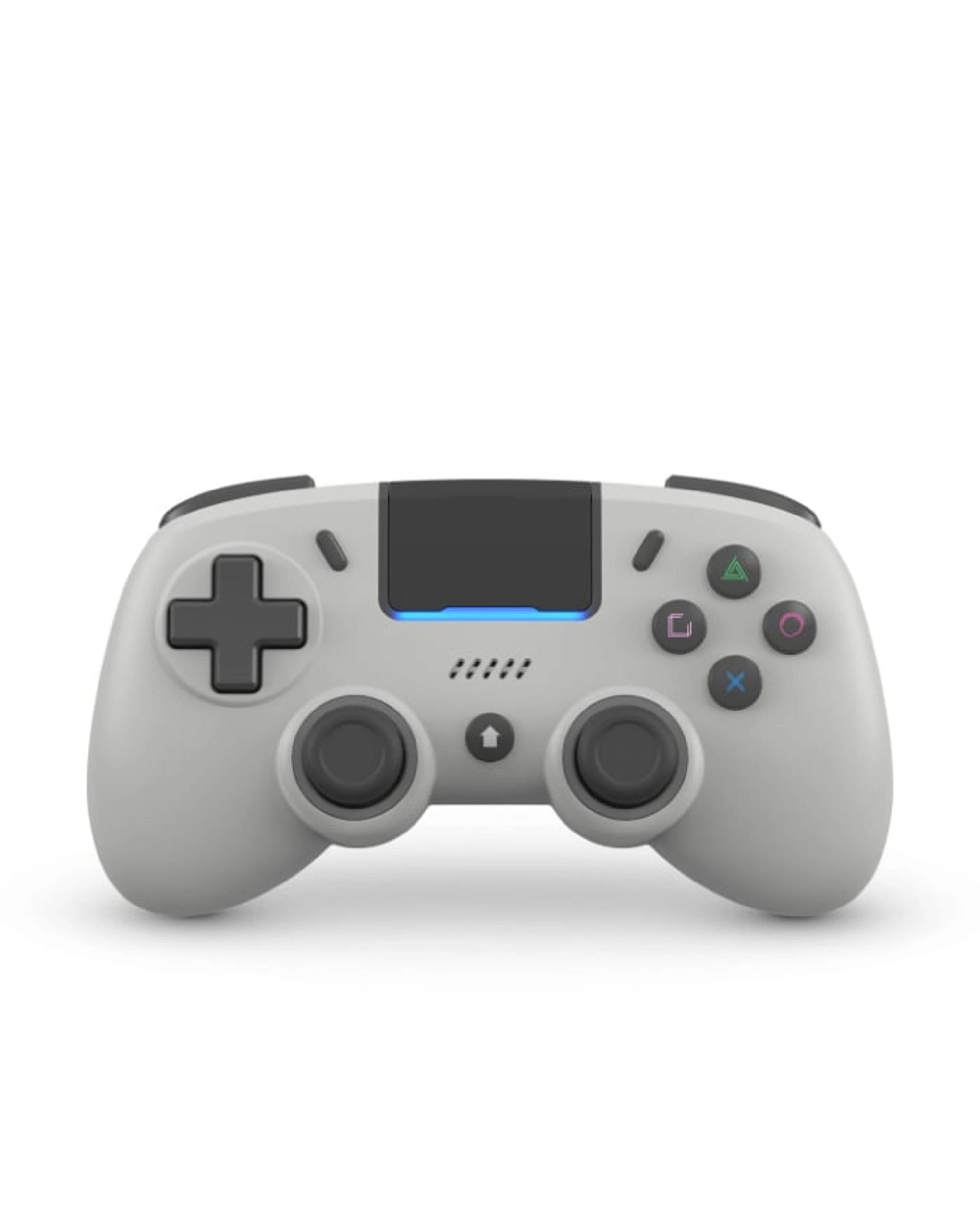 1 Retro Fighters Mantis Mini Wireless Bluetooth Controller for PS4 and PC - Retro Gray - Grey, 1 of 3