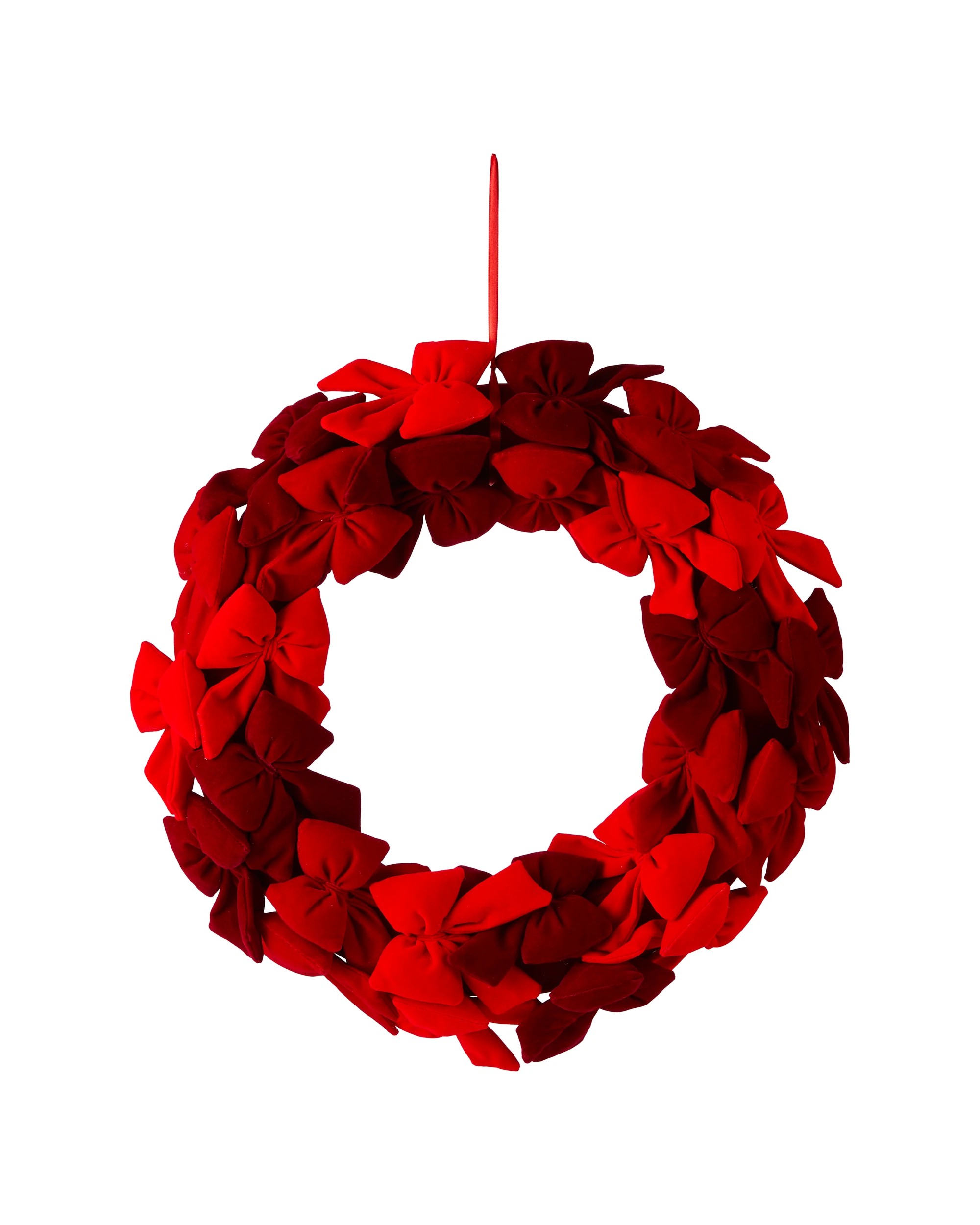 1 Velvet Bow Wreath, 1 of 4