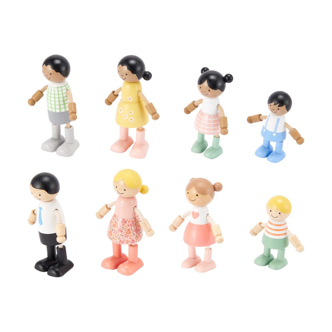 2 4 Piece Wooden Family Set - Assorted, 2 of 9