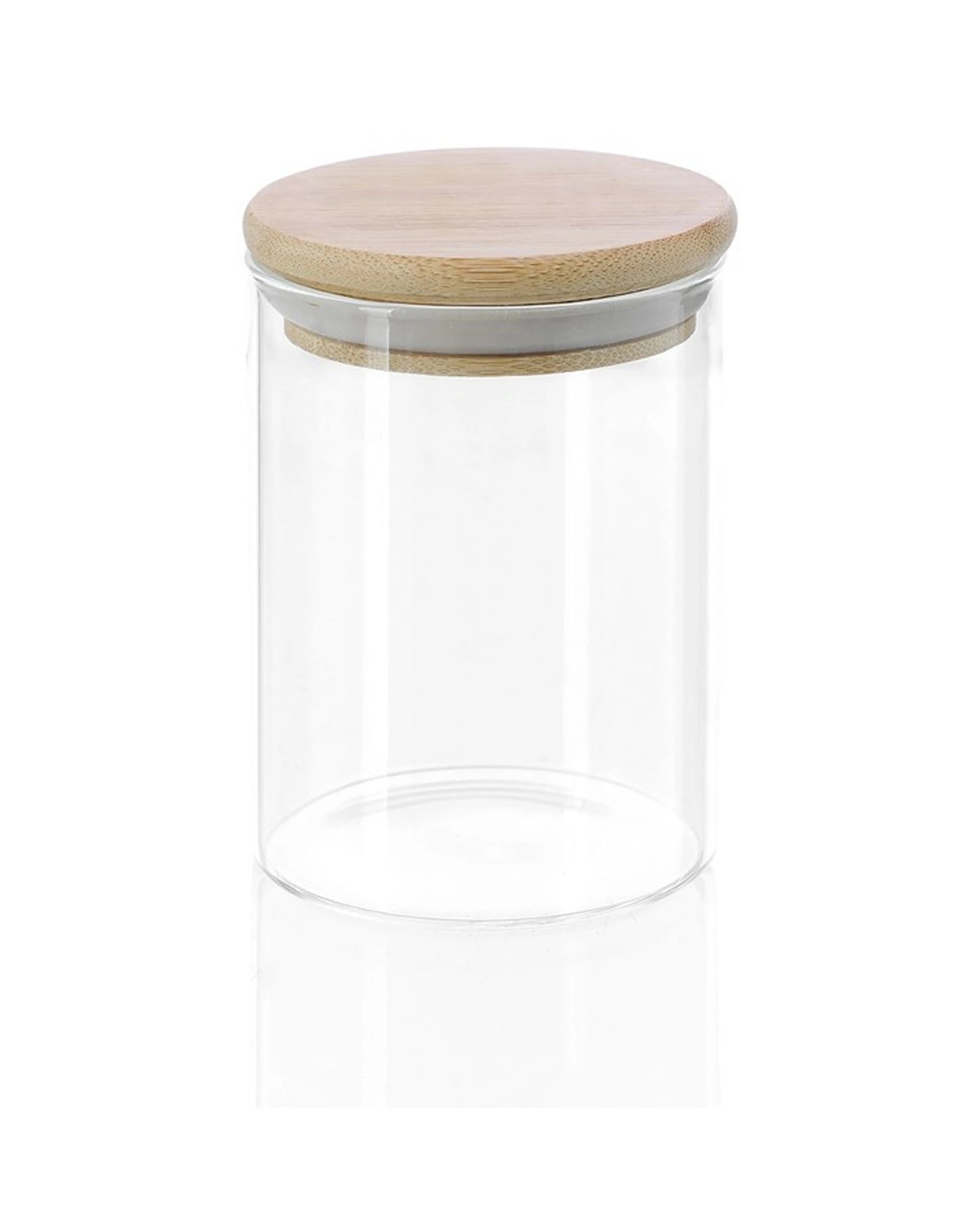 4 Lemon & Lime 4pk Camden Glass Jar With Bamboo Lid 250ml Borosilicate - Clear, 4 of 5