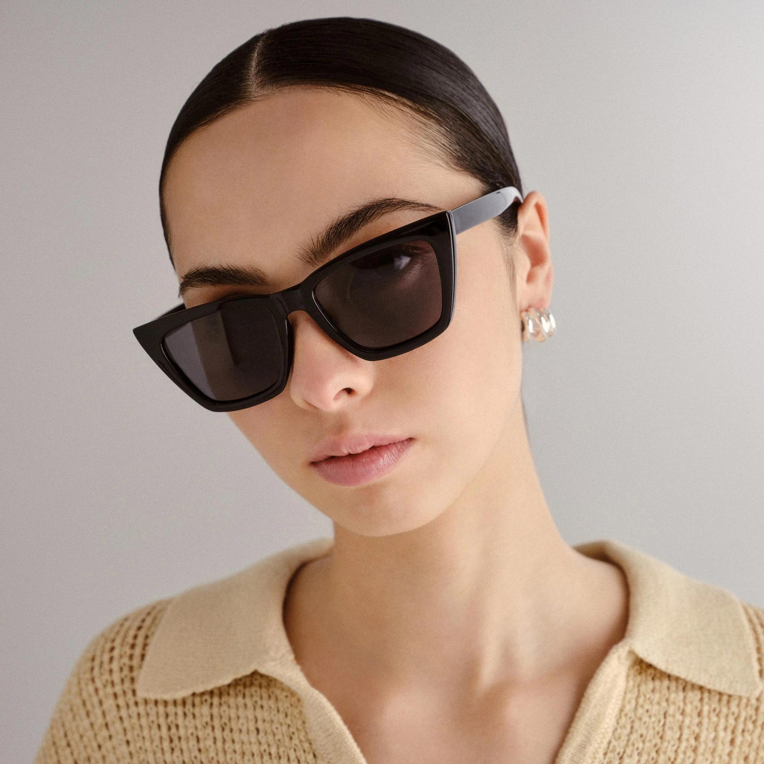 2 SOLARIZED® Sleeke Cat Eye Sunglasses BLACK, 2 of 2