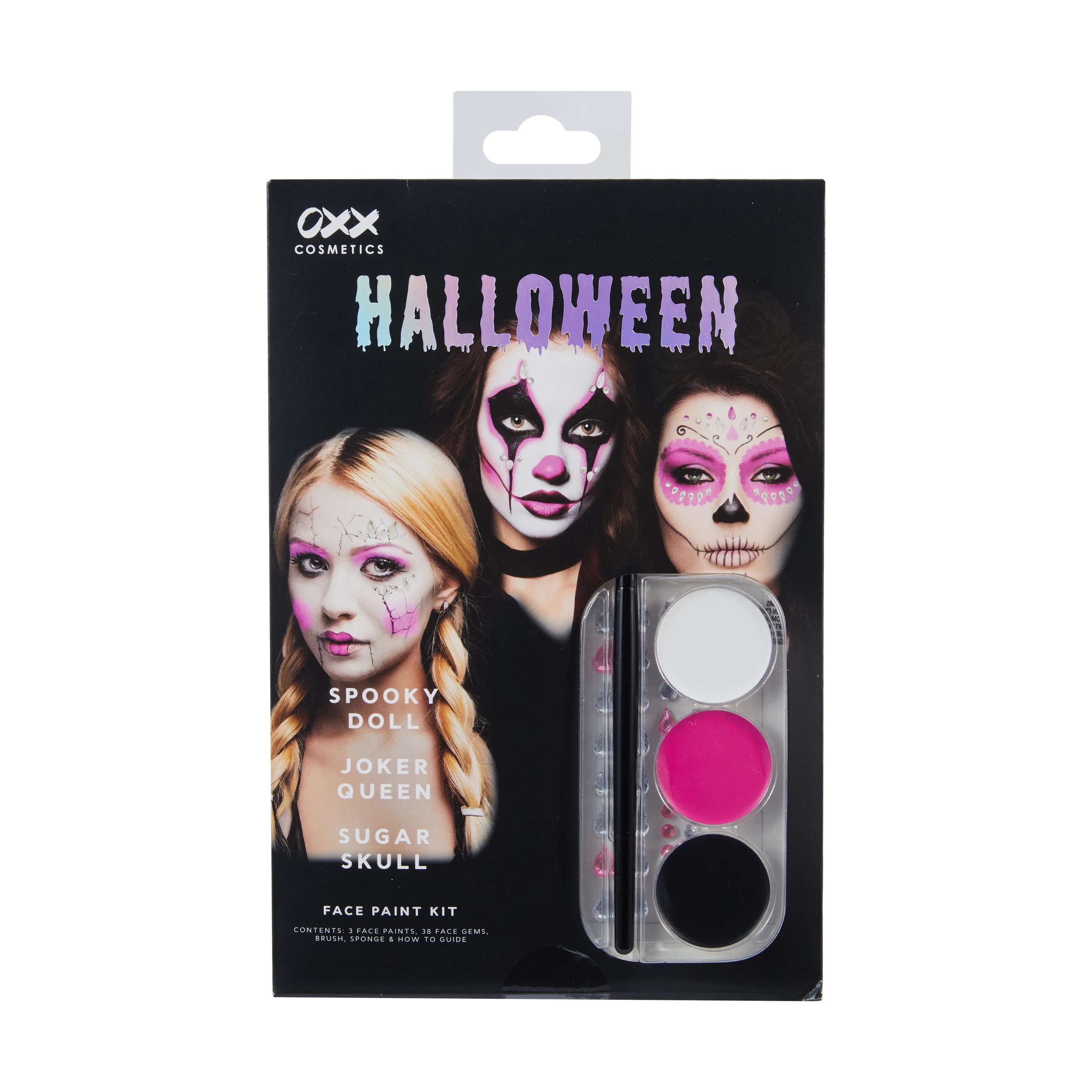 1 OXX Cosmetics 43 Piece Halloween Face Paint Kit, 1 of 5