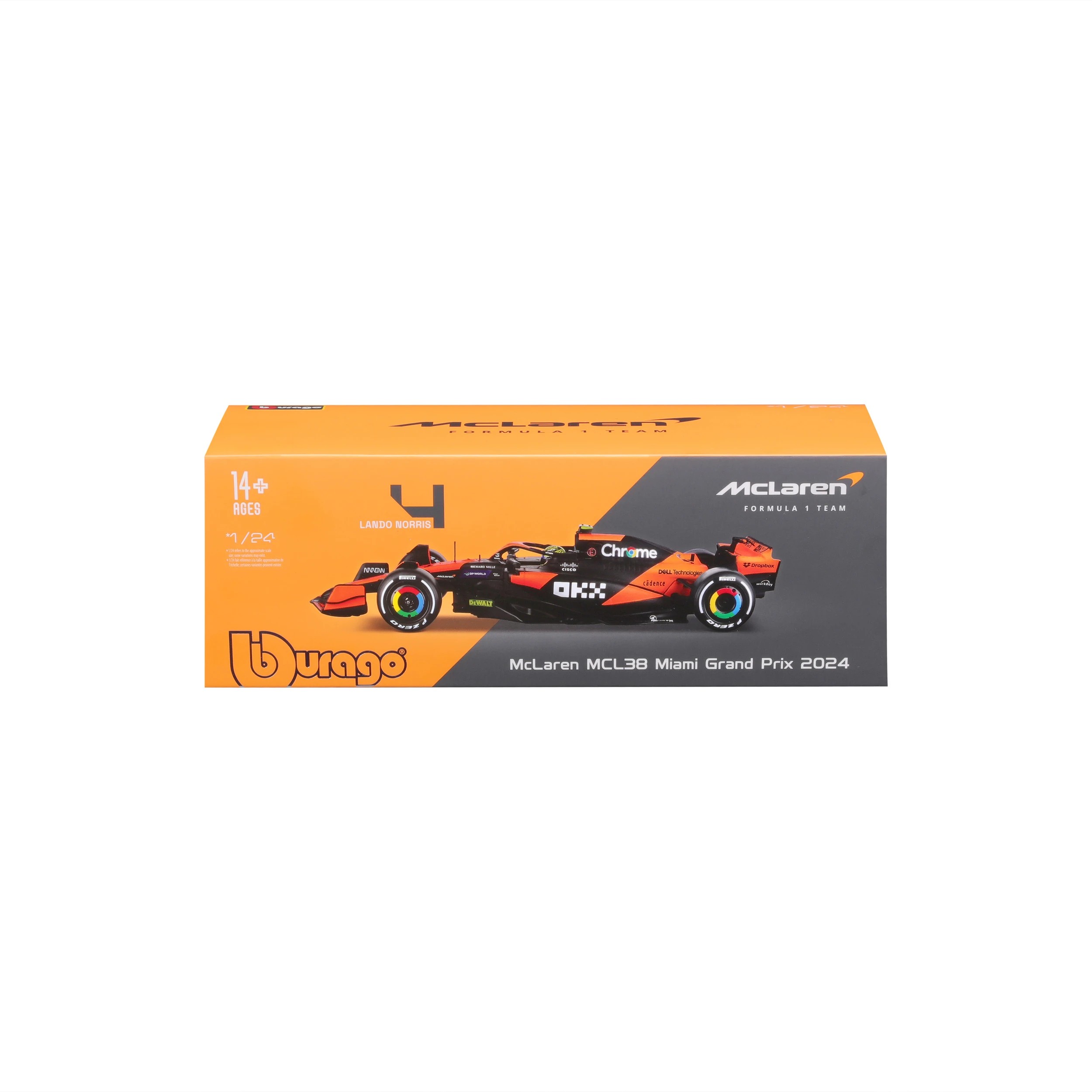 1 Bburago 1:24 Scale McLaren Die-Cast Formula 1 Vehicle, 1 of 8