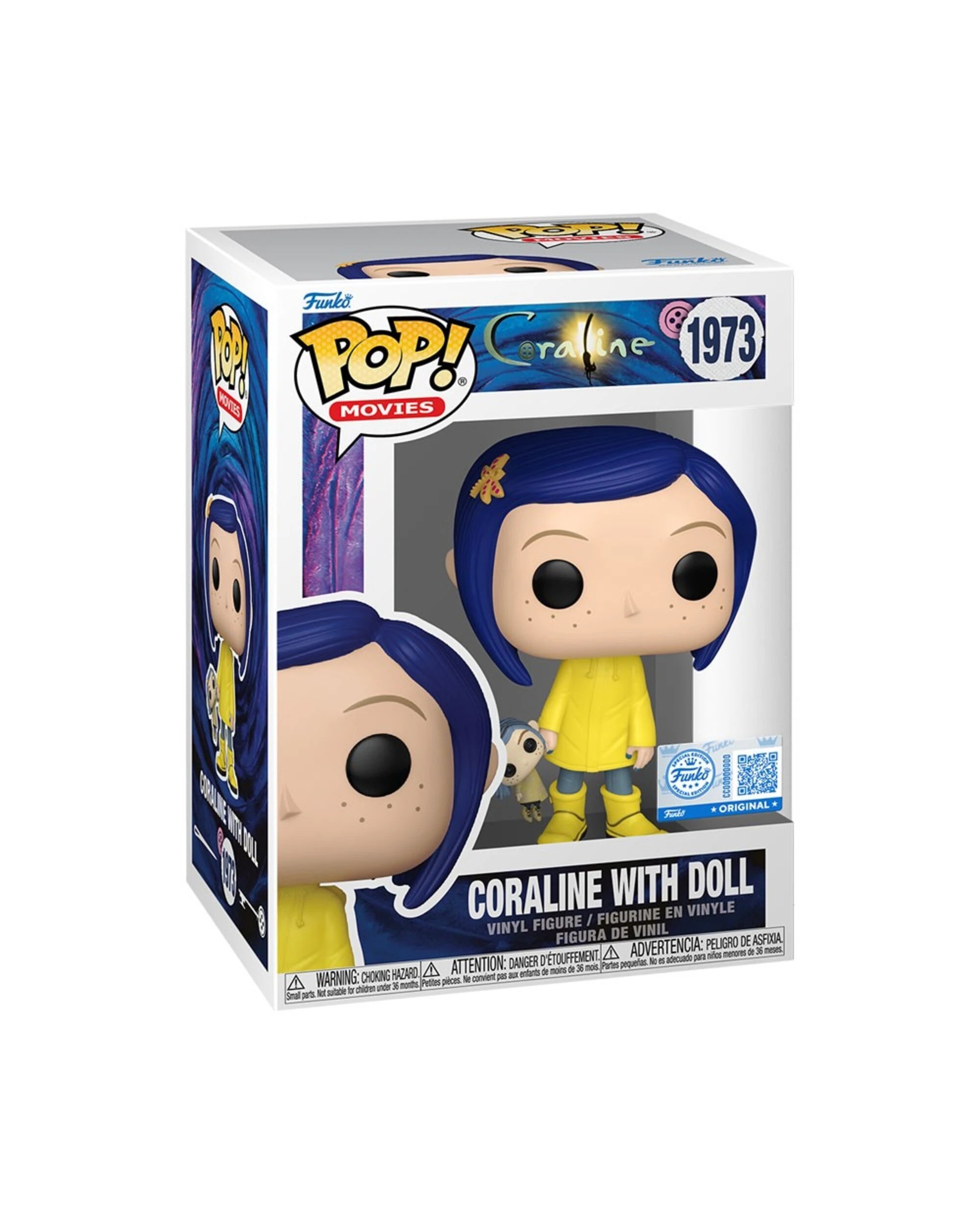 3 Coraline - Coraline (with Doll) Pop! Vinyl Figure, 3 of 3