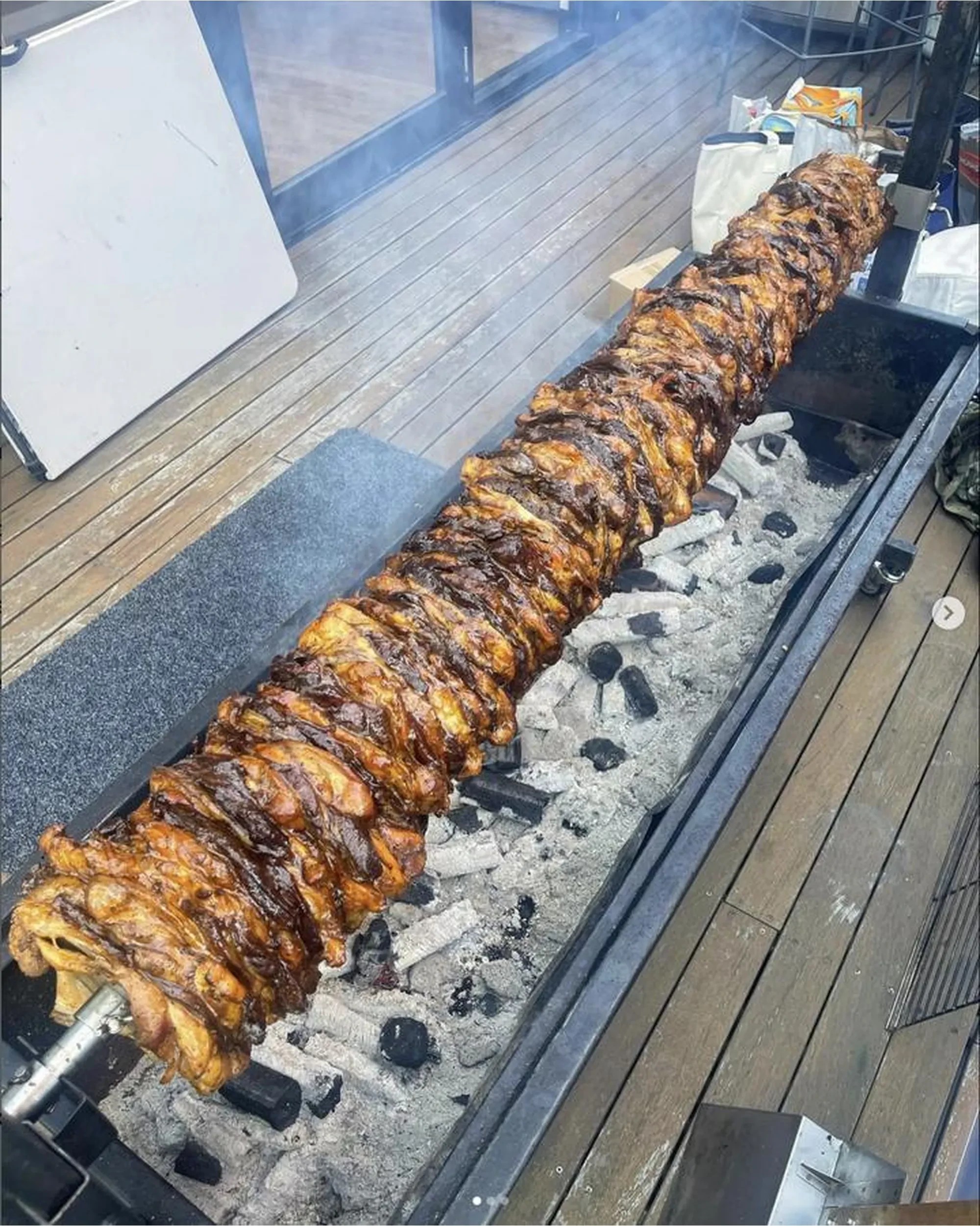 2 Flaming Coals 2x Souvlaki Gyros Disc and Plate - 22mm Round Collar, 2 of 10