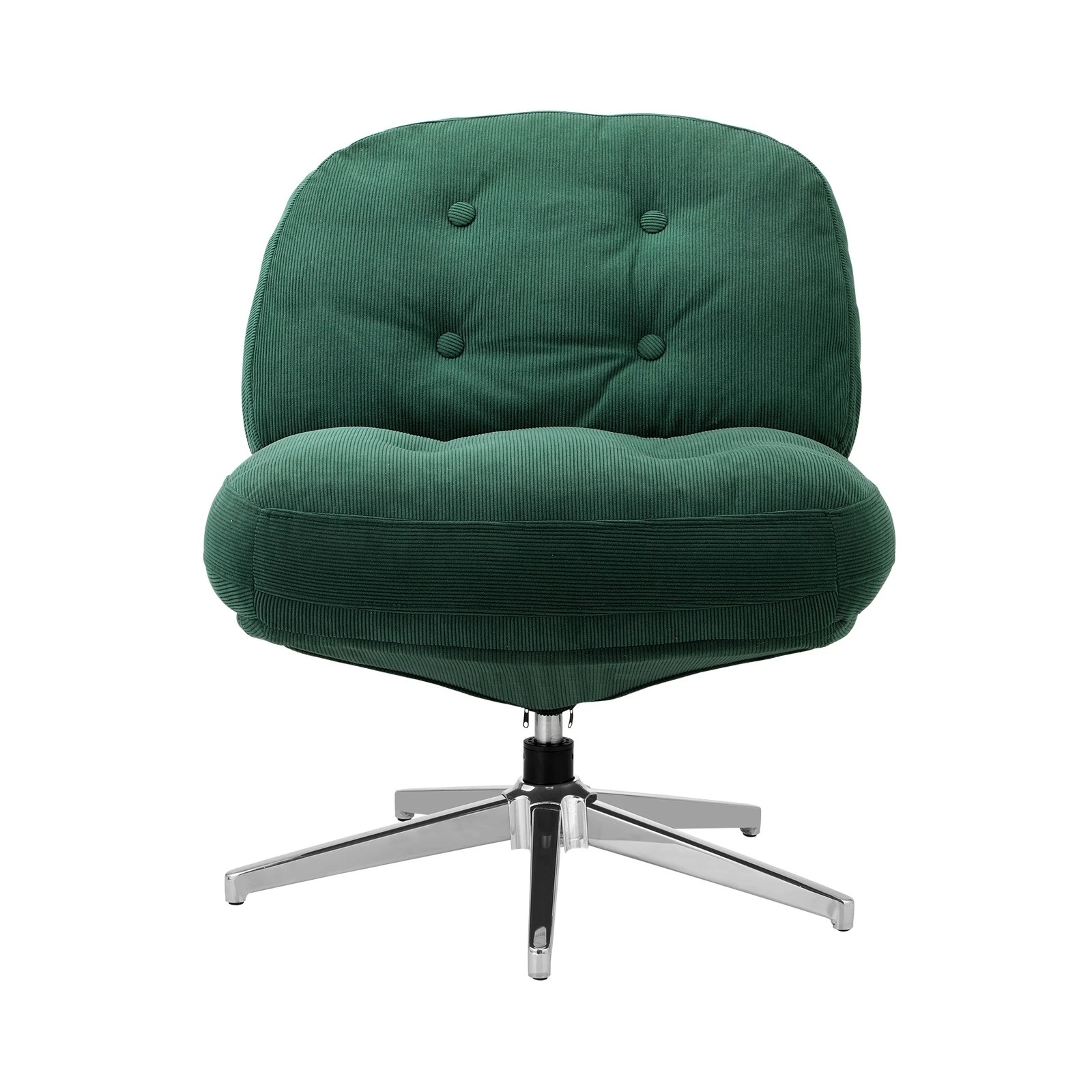7 Oikiture 2x Armchair Swivel Lounge Chair Padded Accent Chairs Polyester - Green, 7 of 10