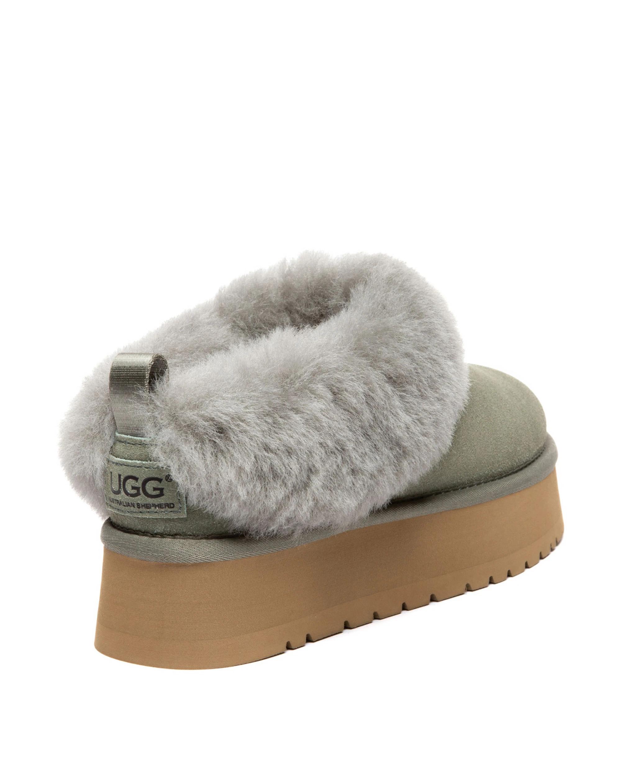 3 Australian Shepherd UGG Womens Glacial Slippers MOSS GREEN, 3 of 5