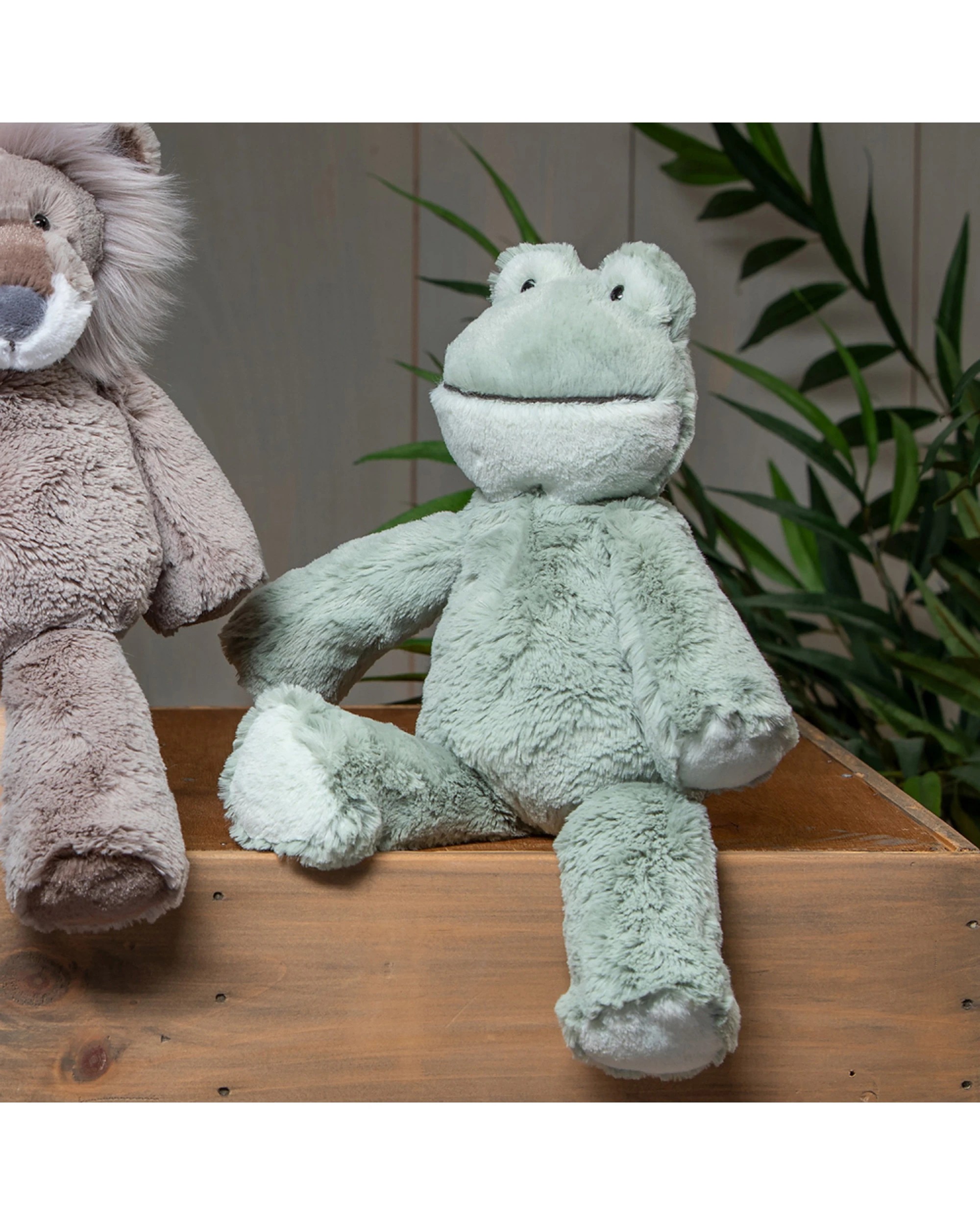 5 Mary Meyer 2pc Marshmallow Animal Frog Soft Plush Kids Toy 33cm - Green, 5 of 5