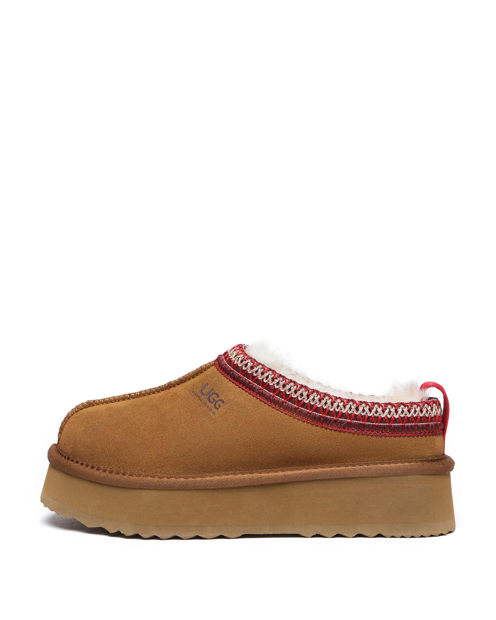 4 Australian Shepherd UGG Unisex Ventus Cow Suede Platform CHESTNUT, 4 of 5