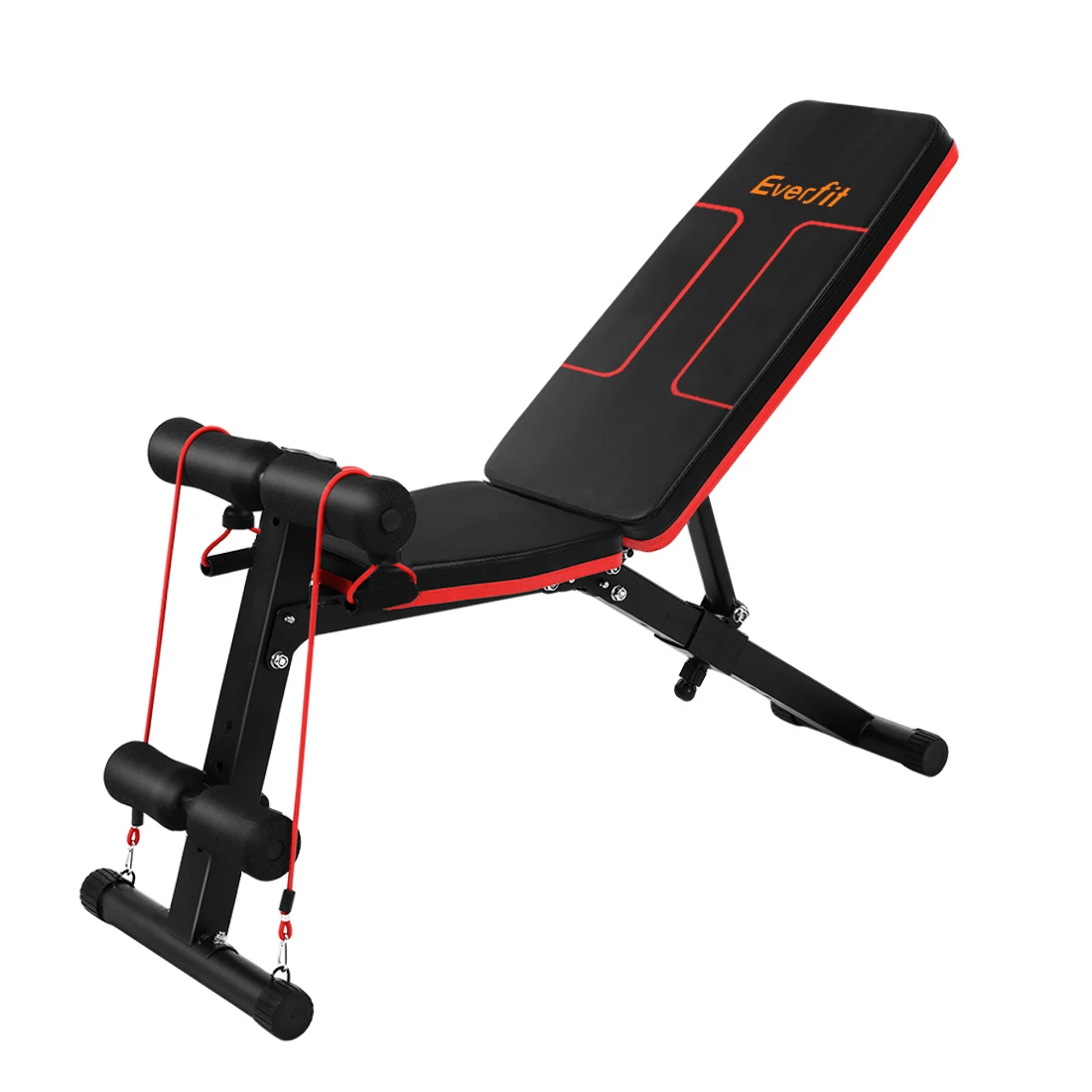 1 Everfit Weight Bench Adjustable FID Bench Press Home Gym 150kg Capacity - Black, 1 of 2