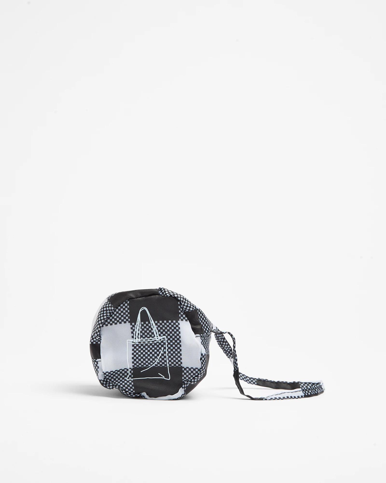 3 Target Fold Up Shopper Tote Bag BLACK GINGHAM, 3 of 3