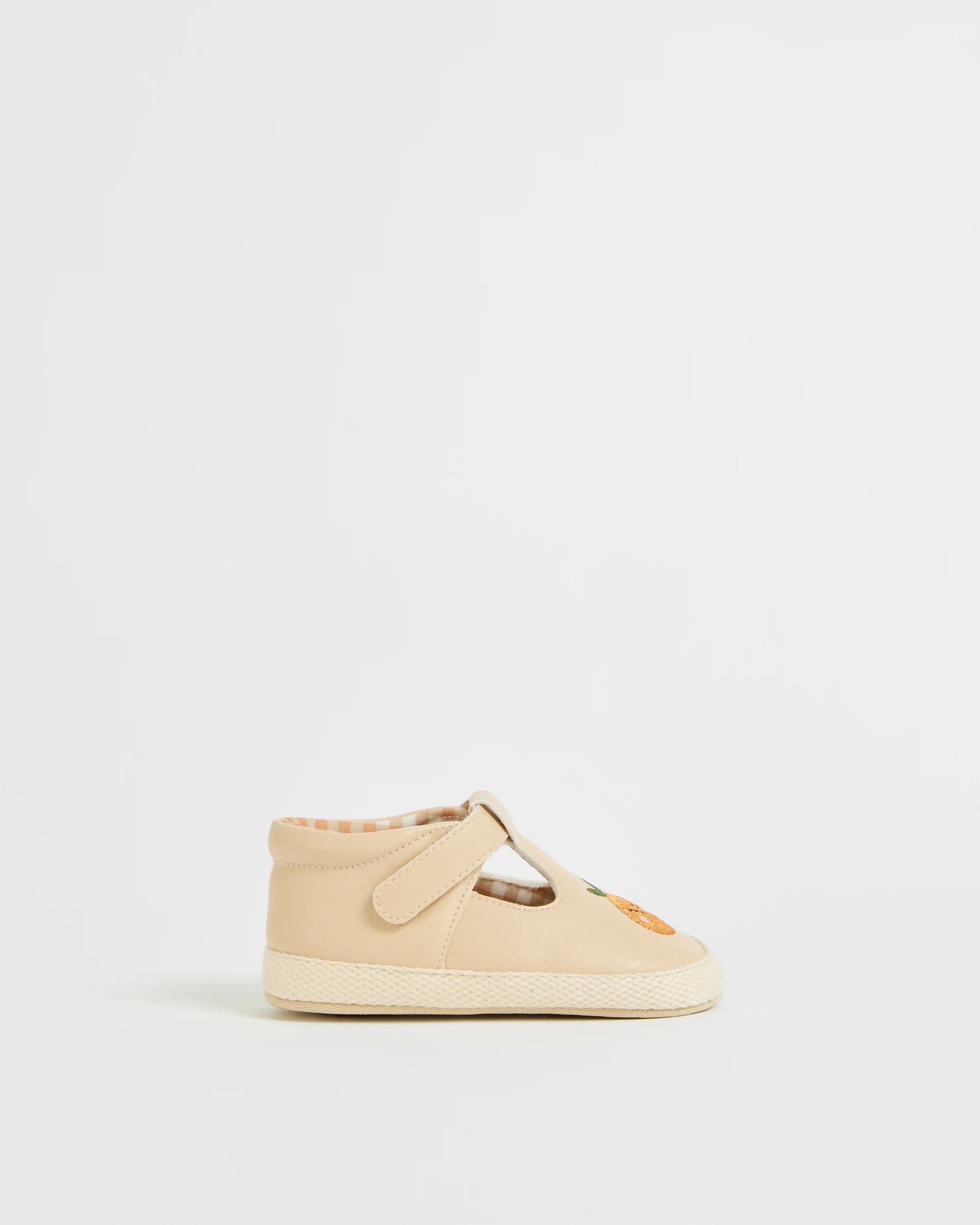 1 Target Baby Pre-Walker Applique Peach Pumps NATURAL, 1 of 3