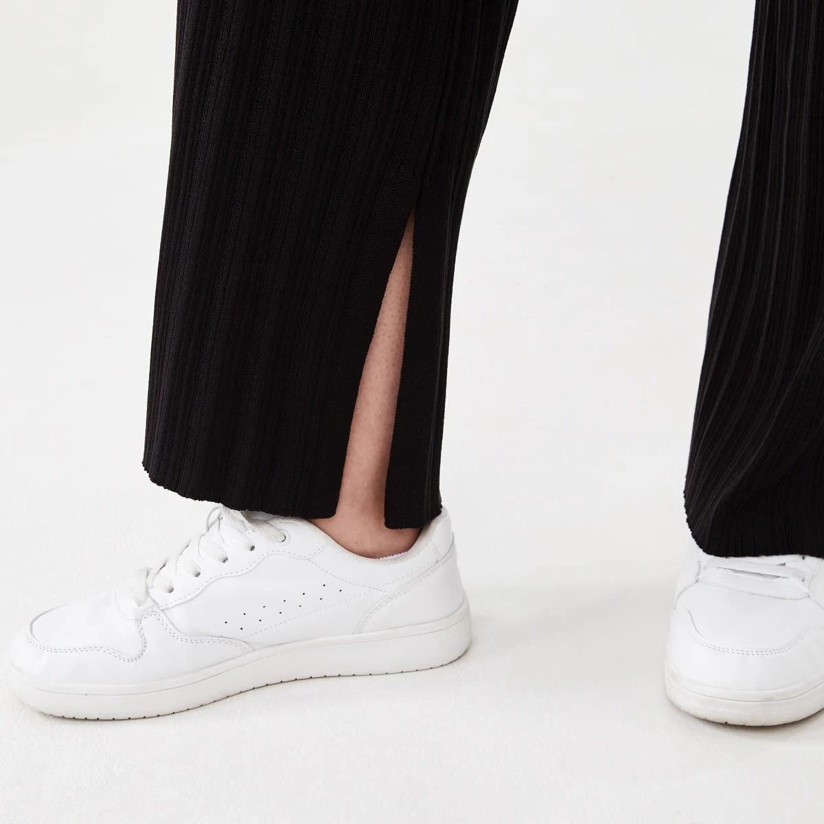 5 Variegated Knit Pants Black, 5 of 5