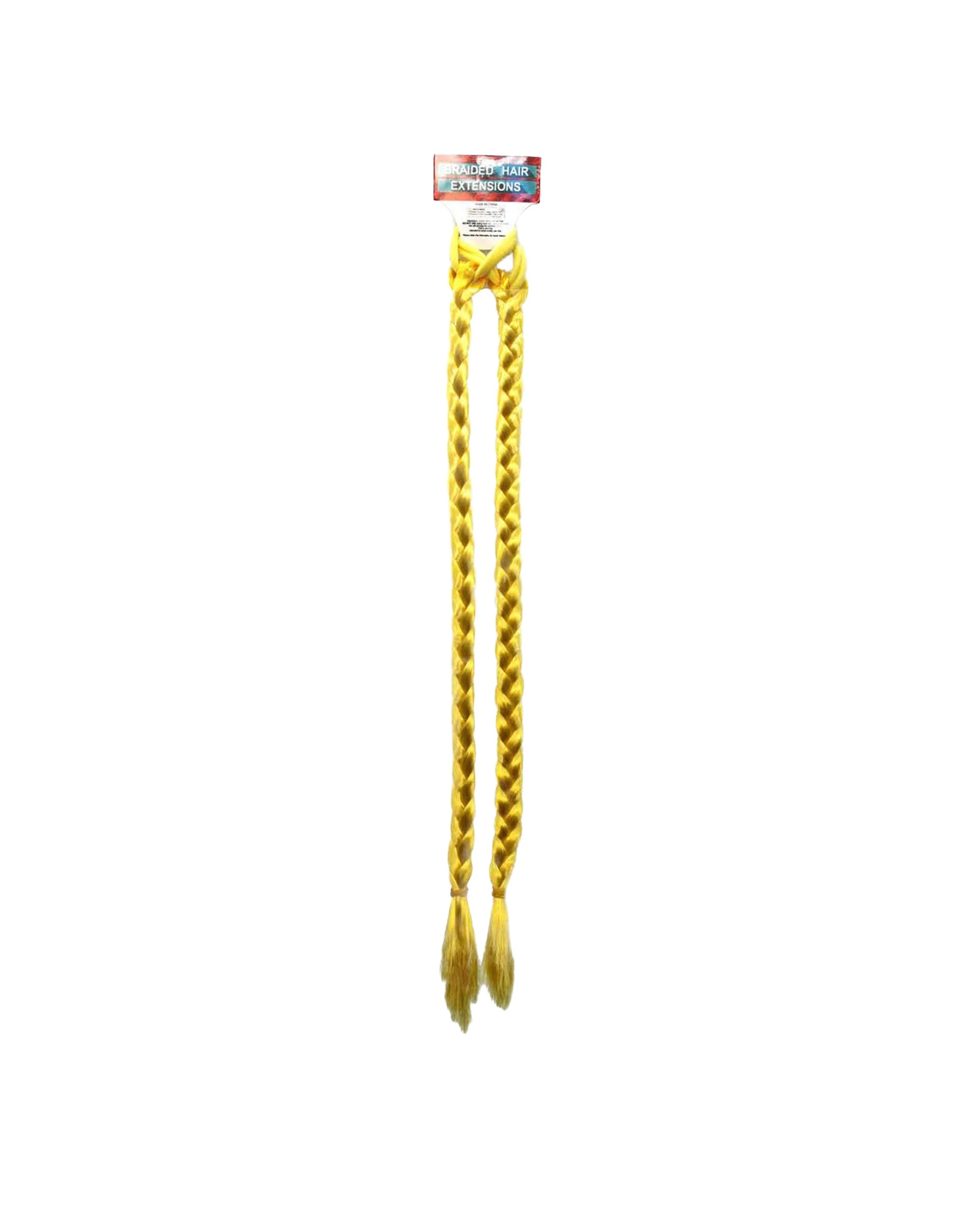 1 JD Party Long Coloured Braided Hair Extension Party Supplies - Yellow, 1 of 1