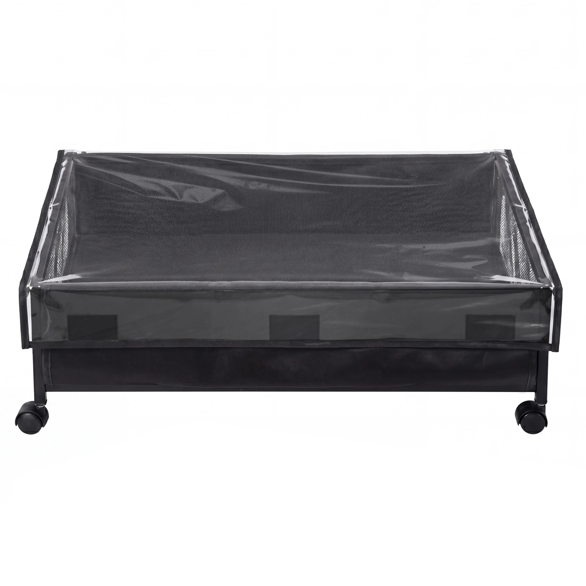 2 Levede 2Pcs Under Bed Storage Box Wheels Clothes Organizer Dustproof 48L, 2 of 8