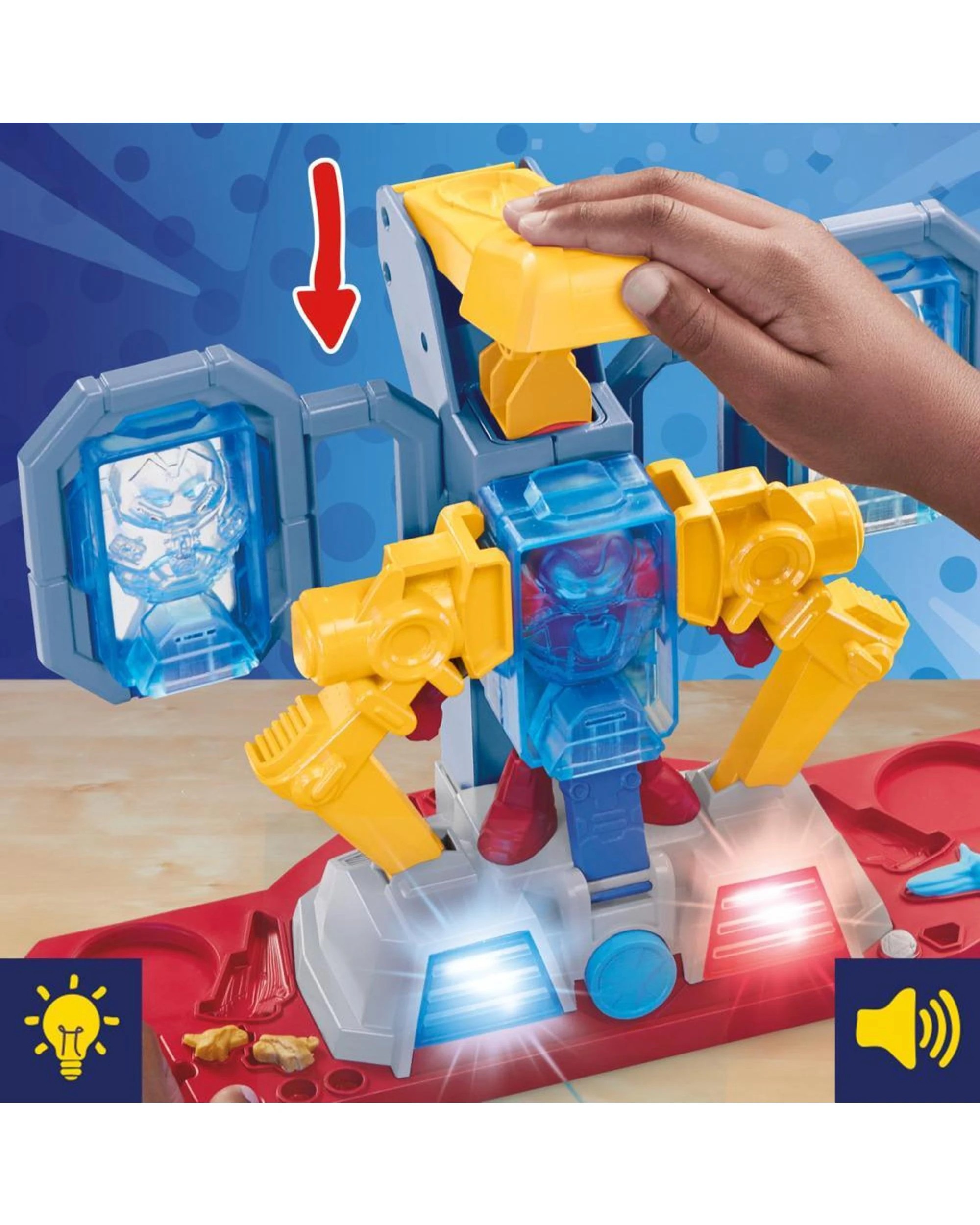 6 Play-Doh Marvel Iron Man Armour Maker Lab, 6 of 9