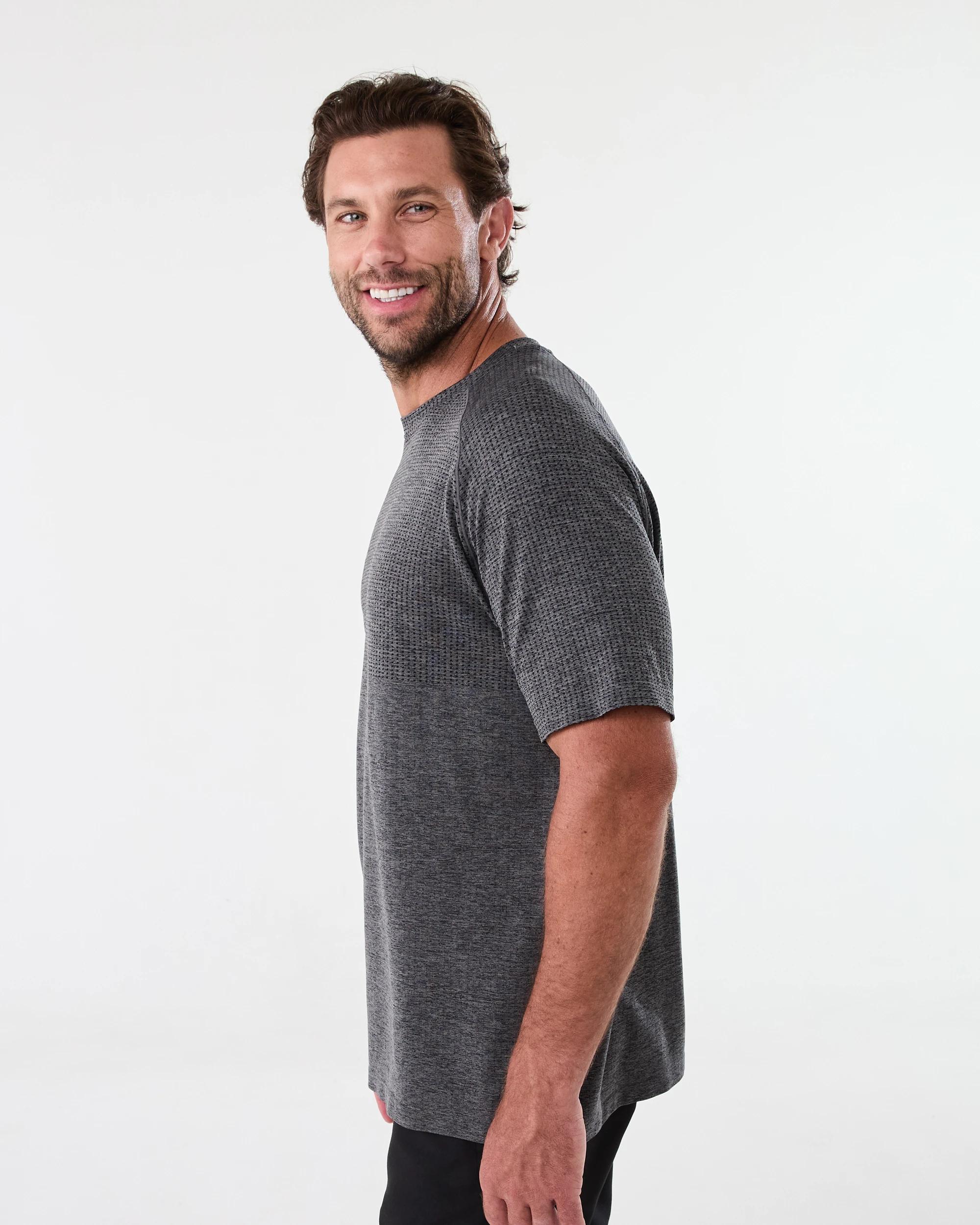 2 Active Mens Movement T-shirt Blk Marle, 2 of 5