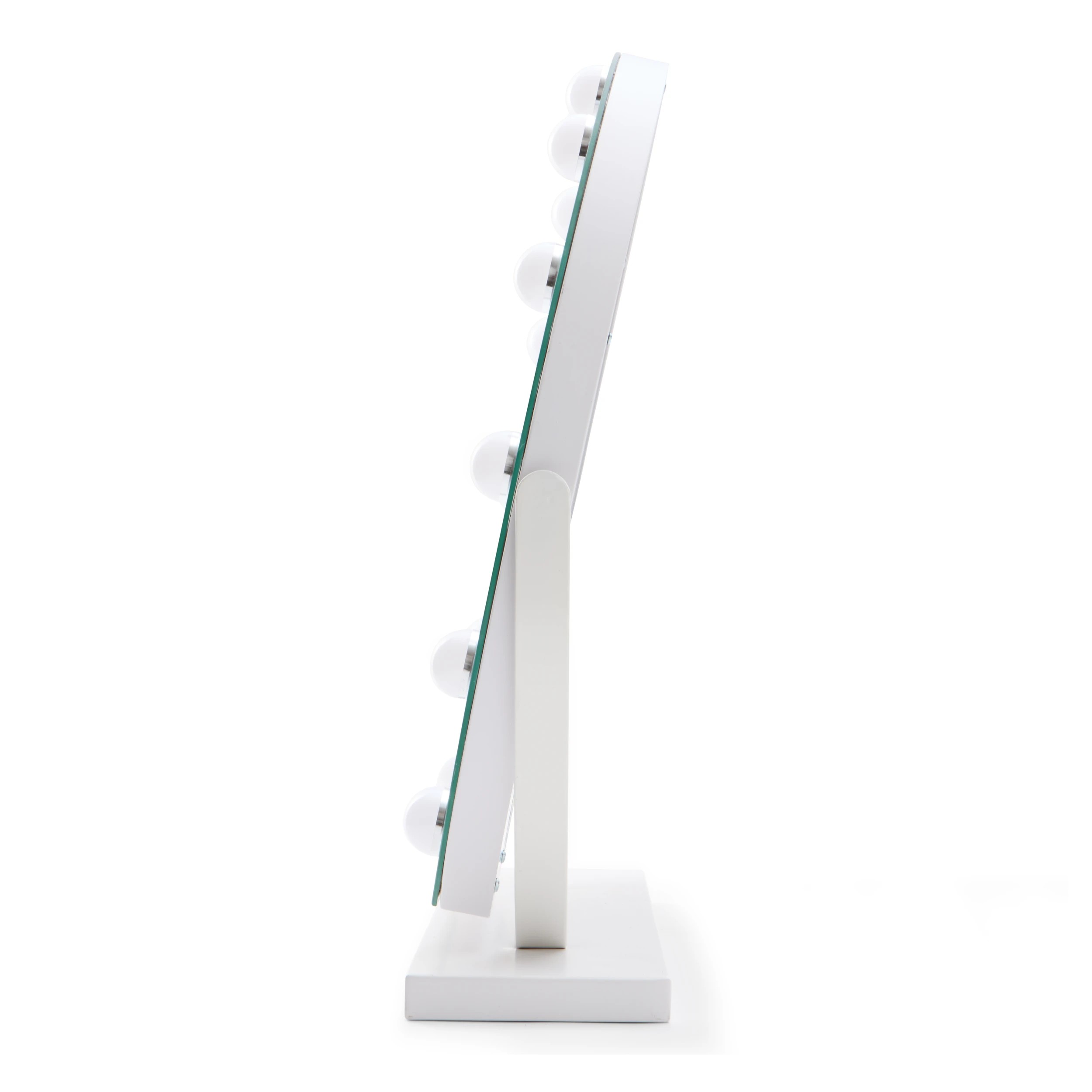 4 Round Hollywood Mirror - White, 4 of 8