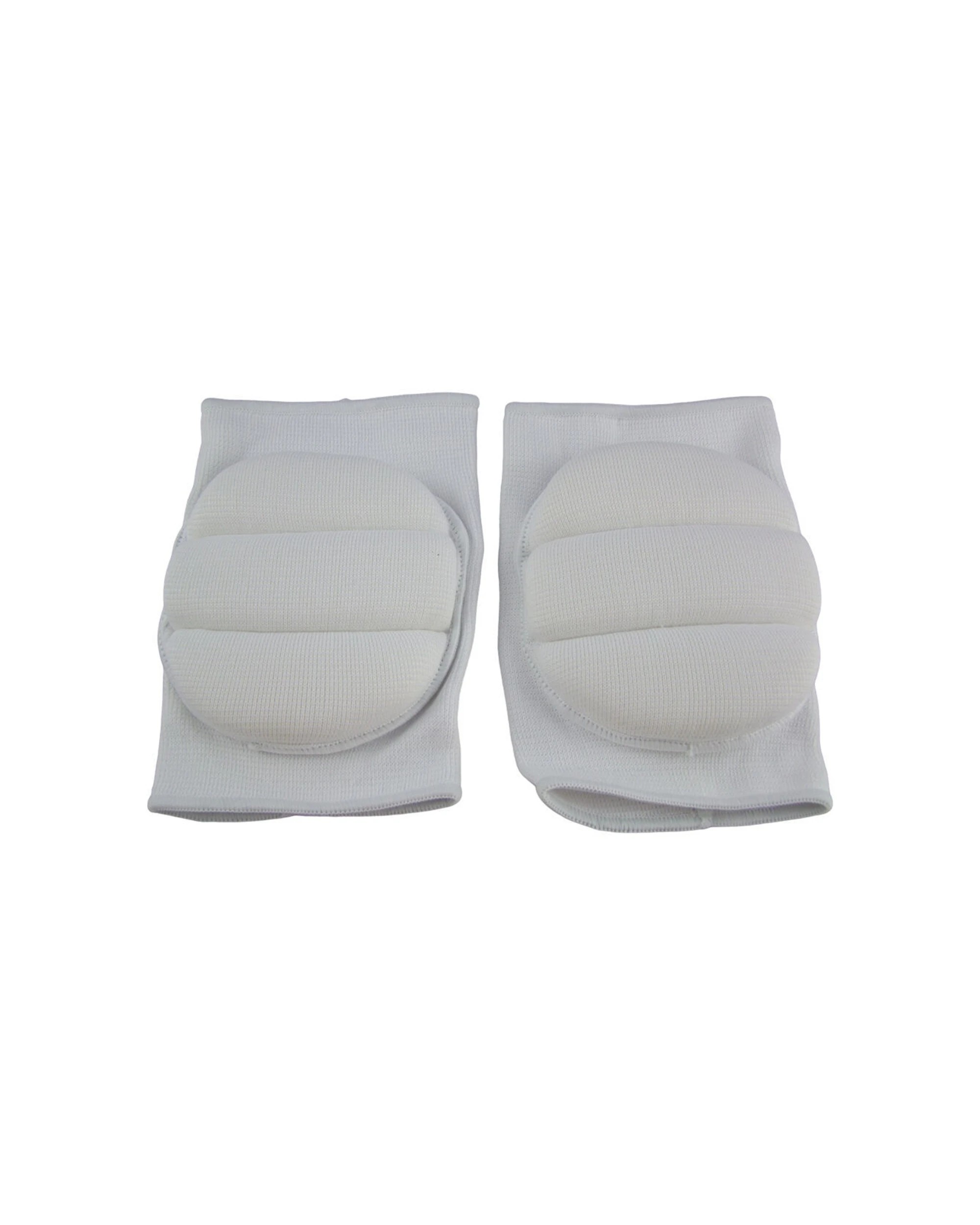 2 Regent 2PK Sports Knee Support Pads Football Gear Protector Pair Senior - White, 2 of 4