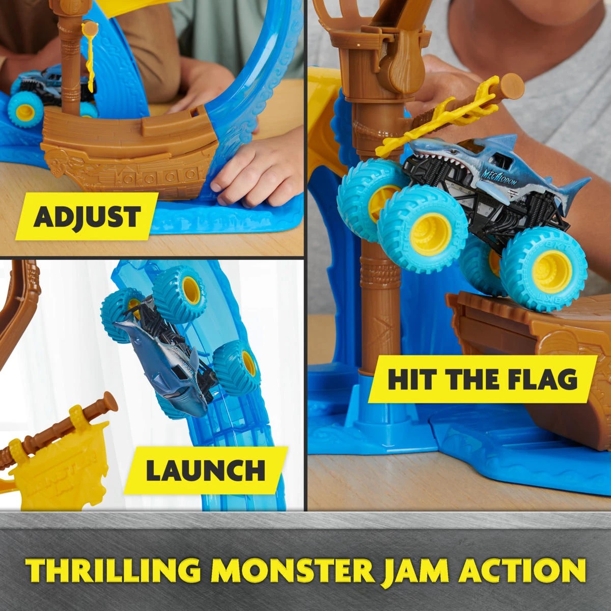 5 Monster Jam Megalodon's Loop of Doom Playset, 5 of 9
