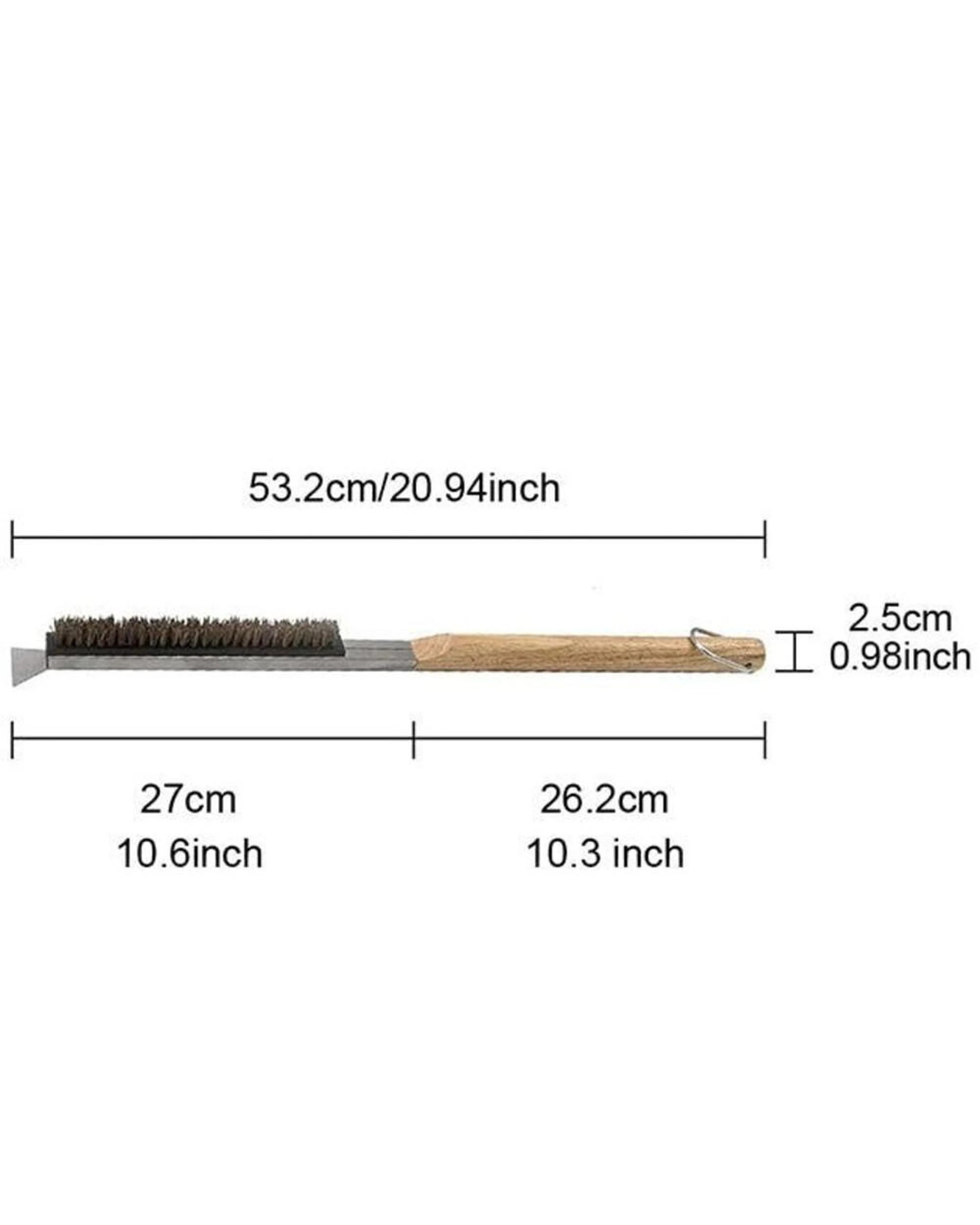 6 Flaming Coals Natural Fibre Pizza Oven Brush - Stone Cleaning Brush, 6 of 10