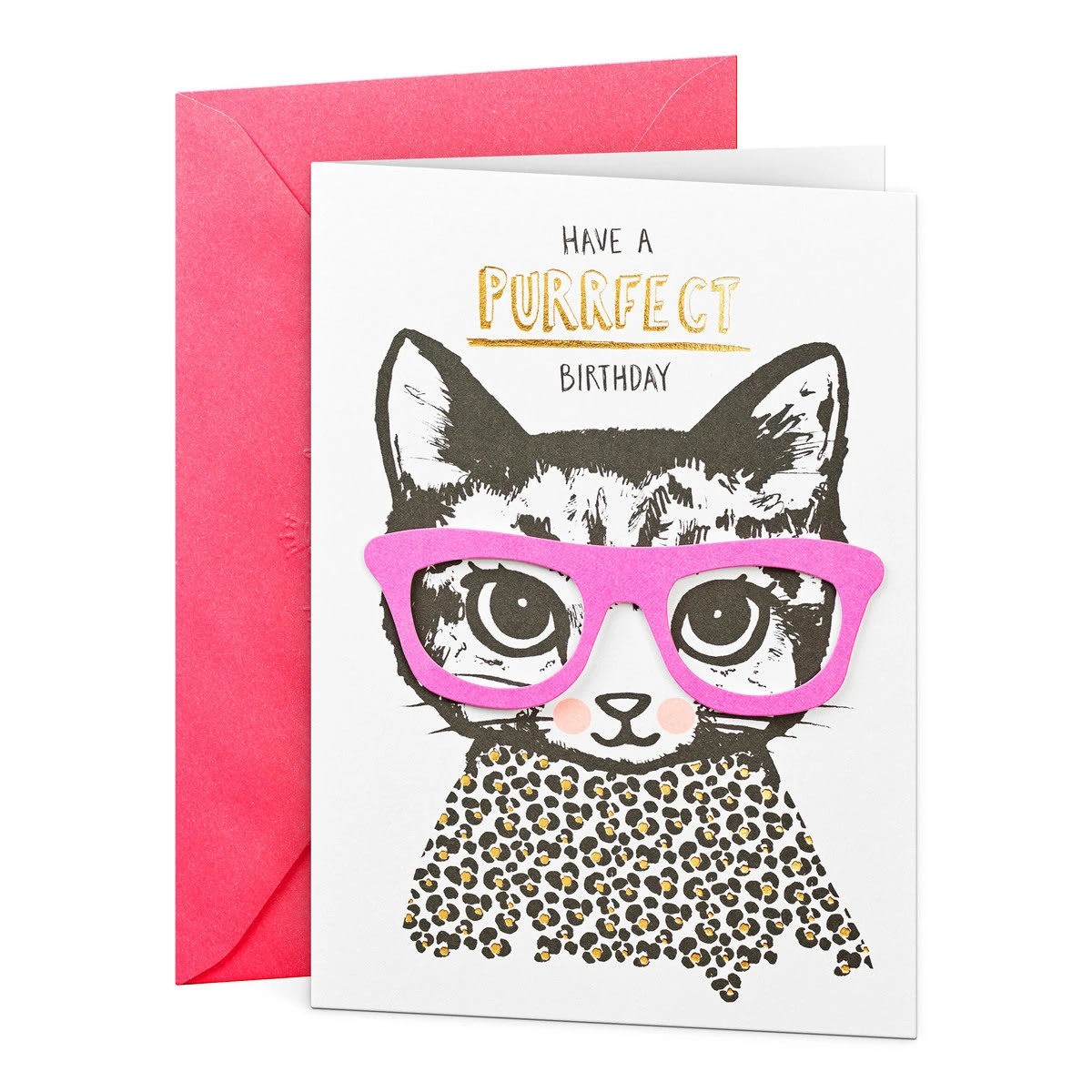 1 Hallmark Purrfect Birthday Card, 1 of 3