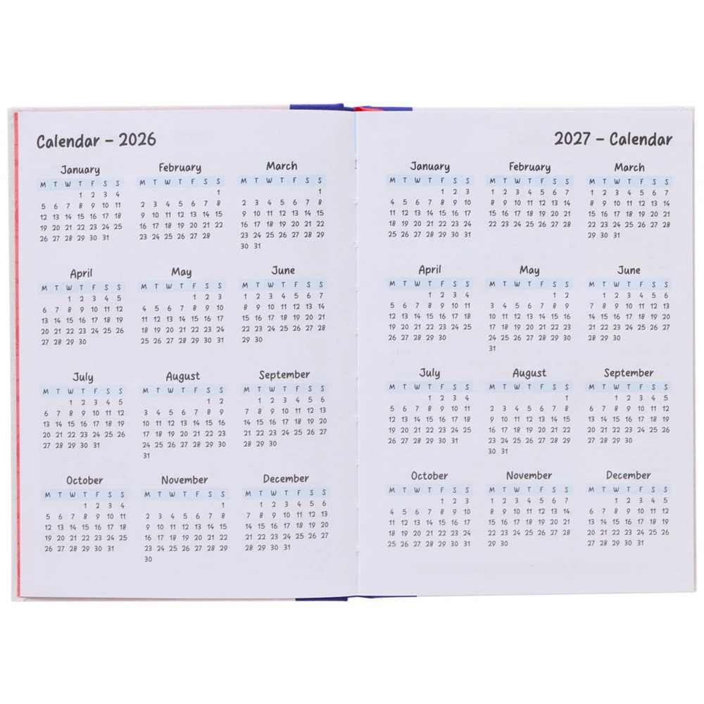 4 Peanuts Snoopy A5 Week to View FY2026/2027 Diary, 4 of 5