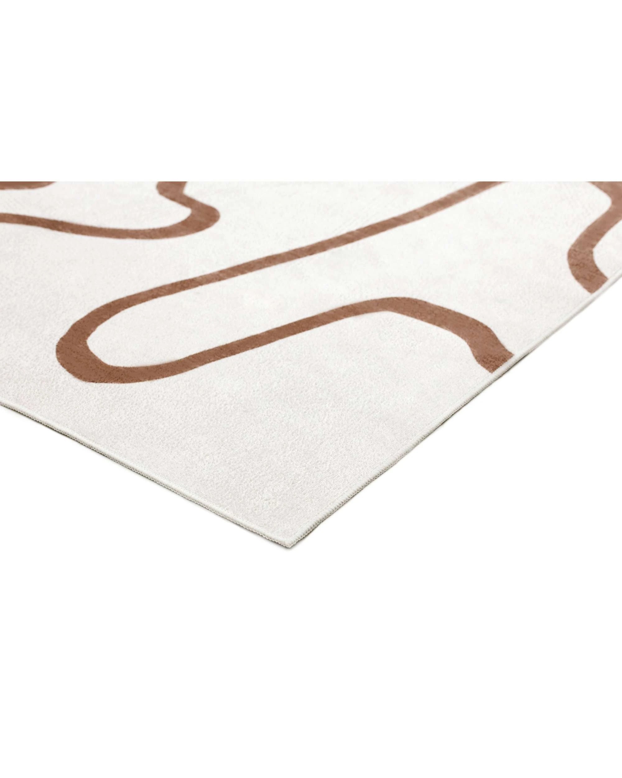 4 Loopsie Poya Hand Drawn Washable Rug-400cm x 300cm - Brown, 4 of 7