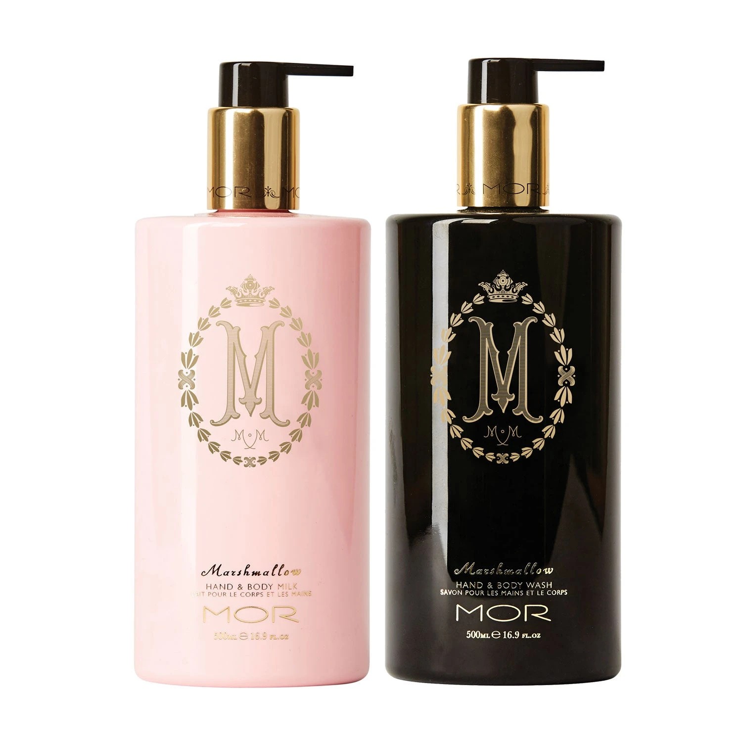 1 MOR Marshmallow Hand & Body Milk and Hand & Body Wash Set - Pink, 1 of 3