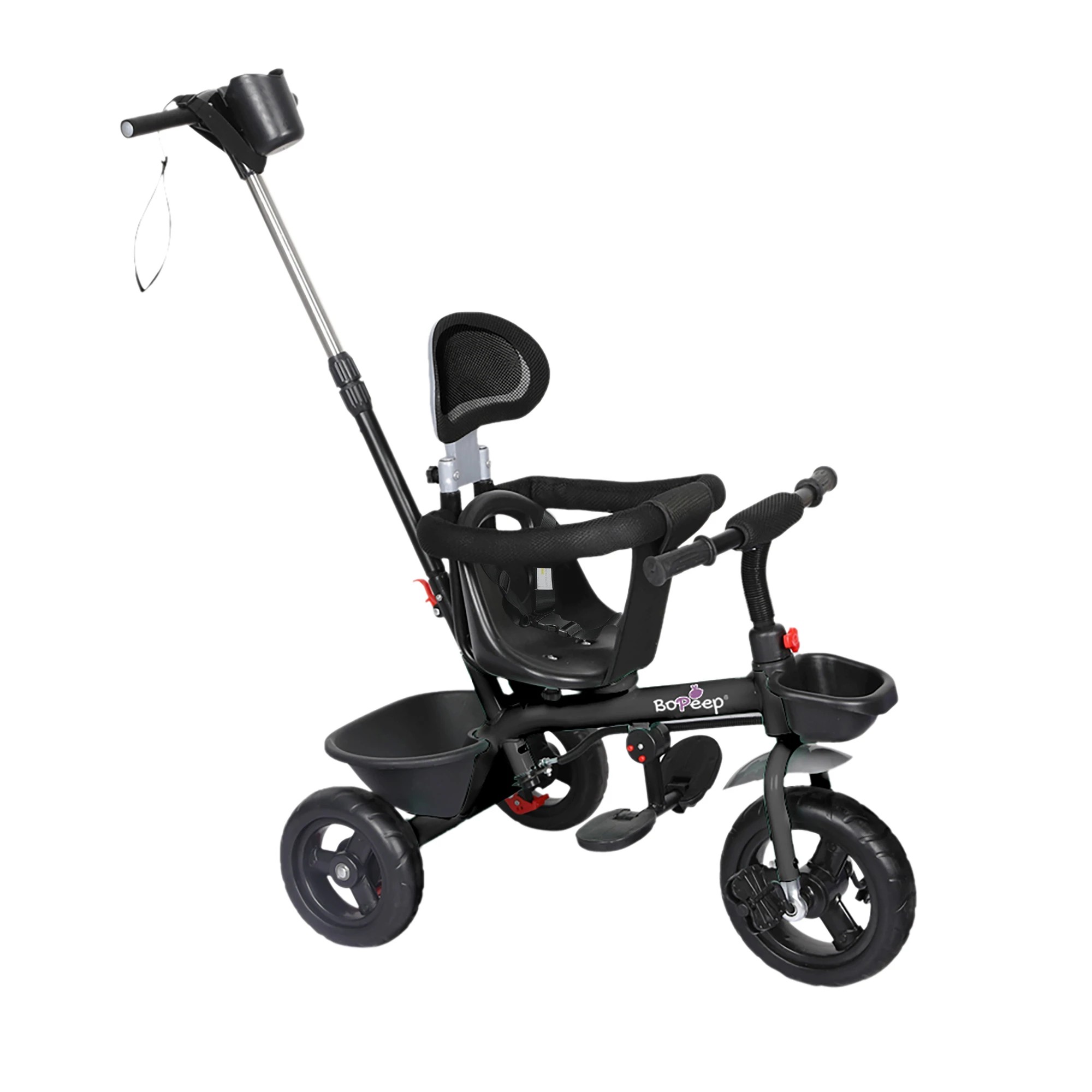 2 Bopeep 2-in-1 Kids Tricycle - Black, 2 of 6