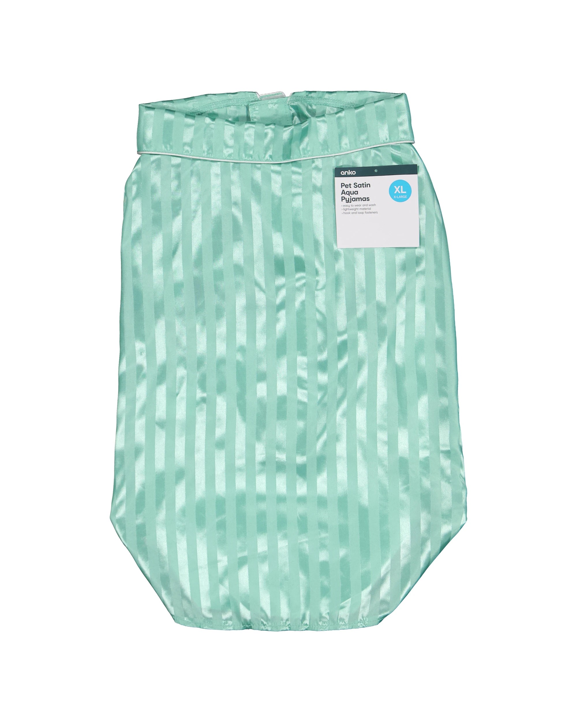 9 Pet Satin Pyjamas - Extra Large, Aqua, 9 of 9