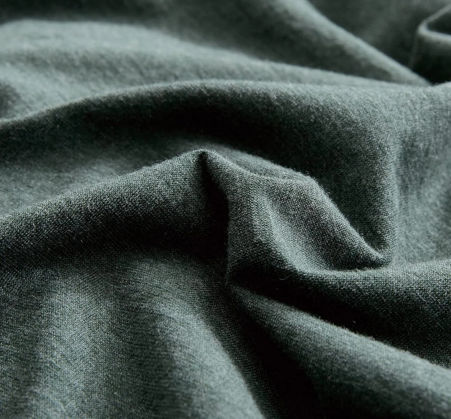 2 Gioia Casa Jersey Cotton Quilt Cover Set Soft Breathable Stretchy - Double Bed - Green, 2 of 5