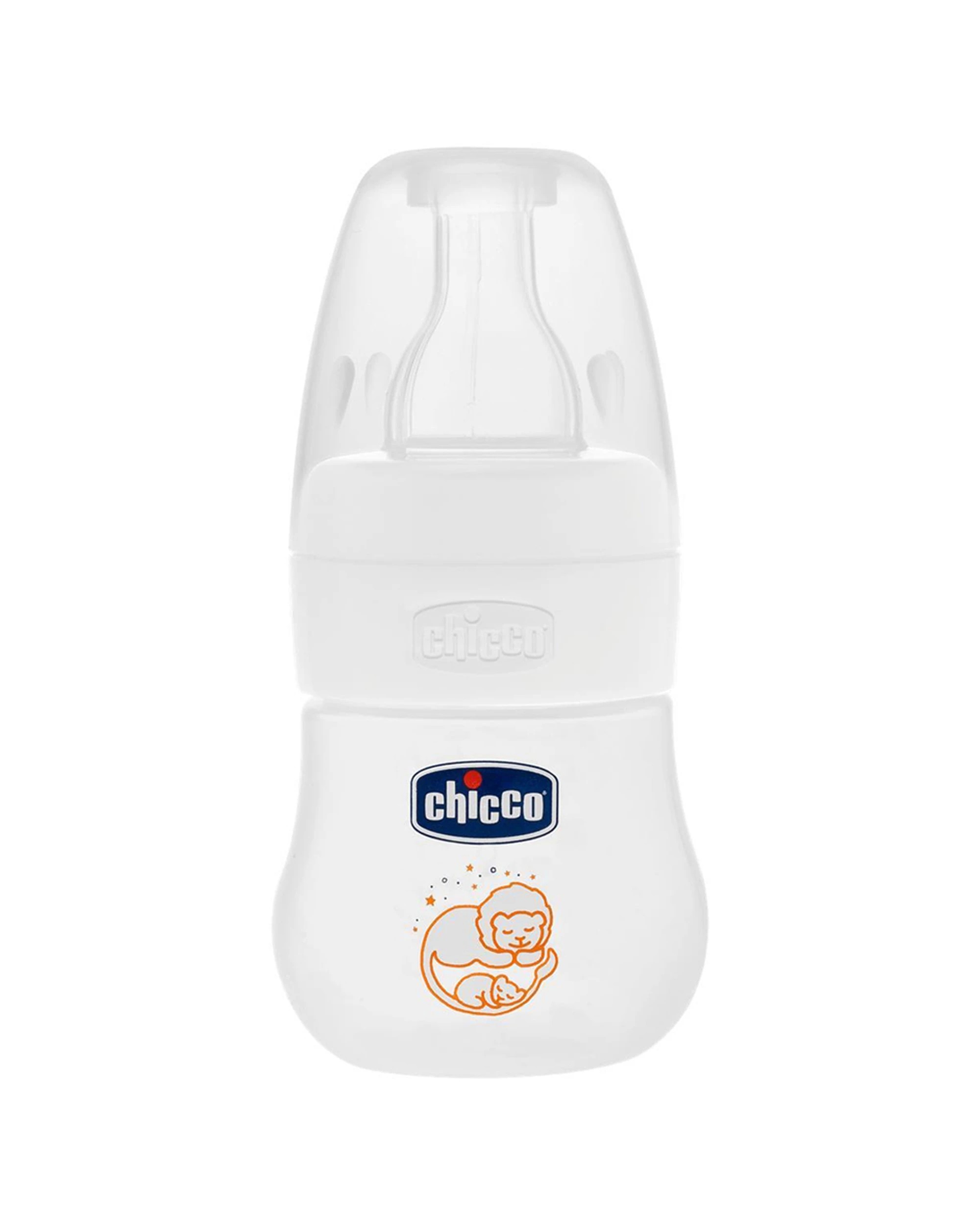 1 Chicco Micro 60ml Feeding Bottle With Silicone Teat 0 Months Anti Colic - Plain, 1 of 1