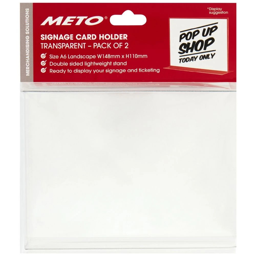 1 Meto A6 double-sided Ticket Holder Landscape 2 Pack, 1 of 2