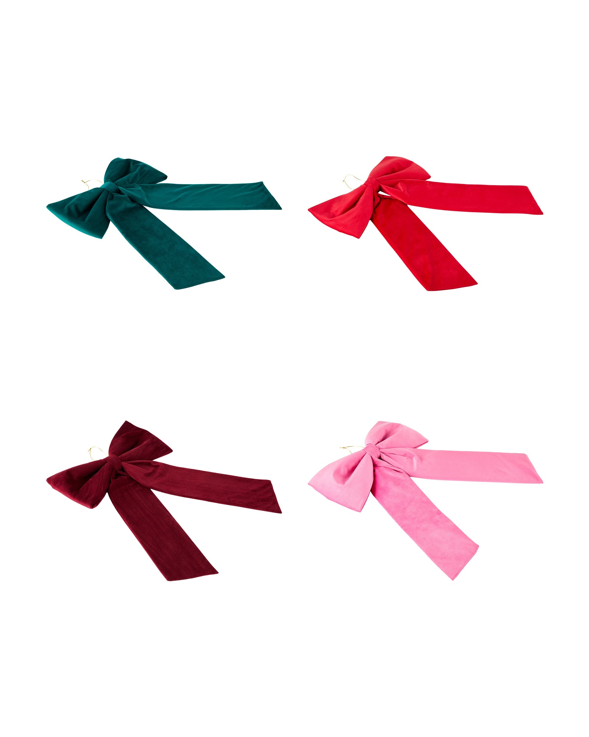 2 Large Velvet Bow - Assorted, 2 of 4