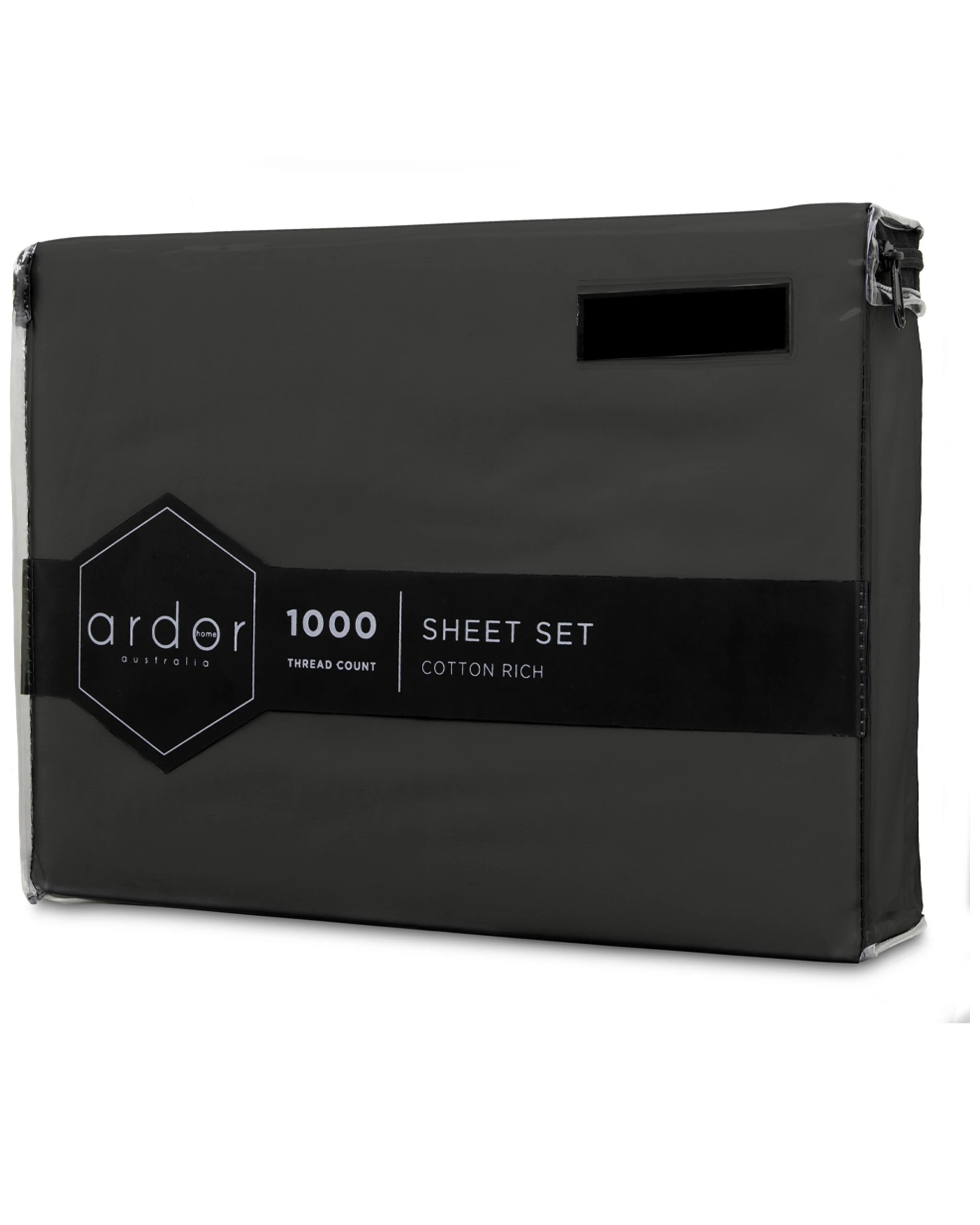 3 ARDOR 1000TC Cotton Rich King Bed Sheet Set Pillowcases - Fitted Sheets
 - King Bed, 3 of 3