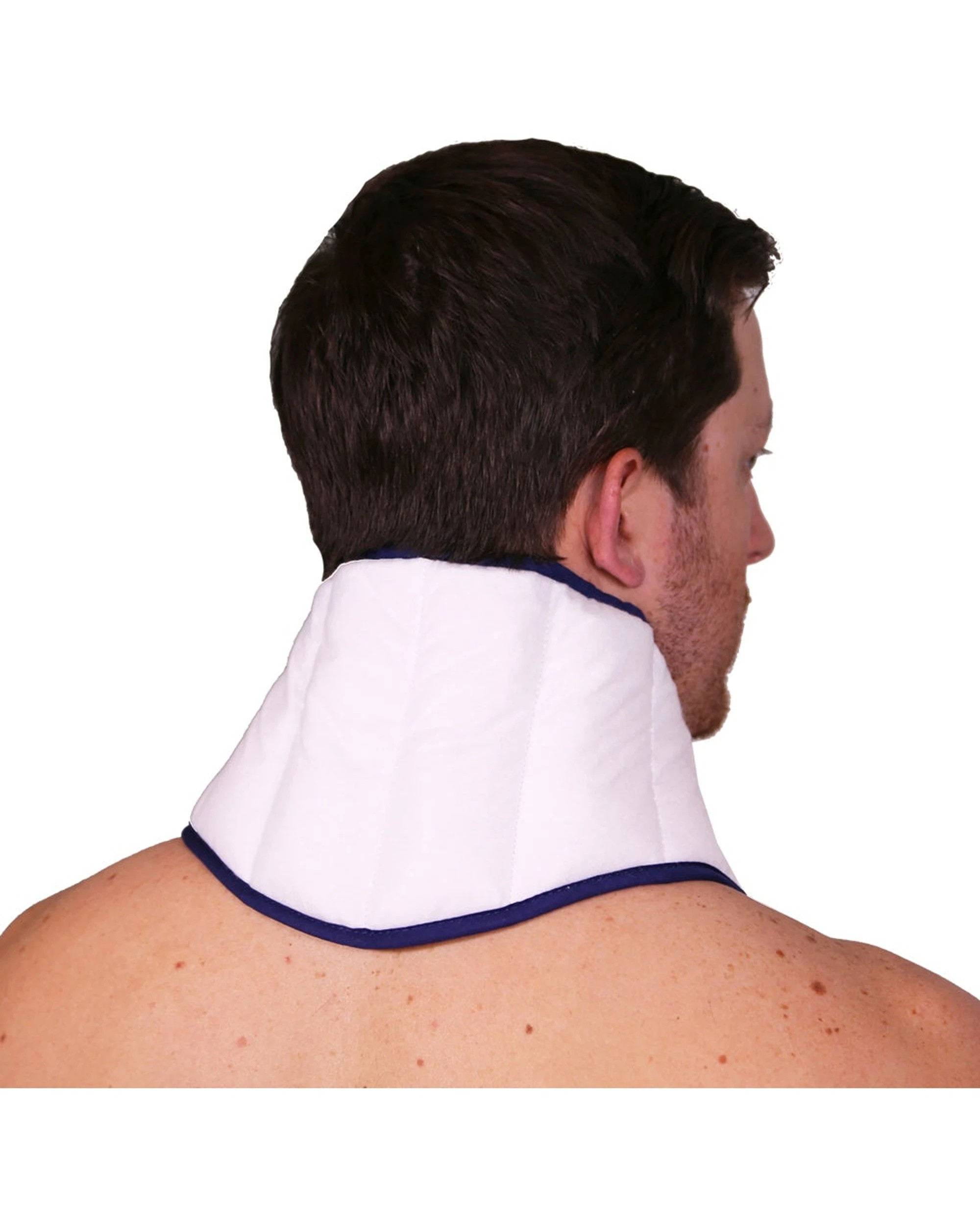 4 Victor Sports Microwaveable Microbead Personal Heat Pack Cervical 25x53cm - White, 4 of 4
