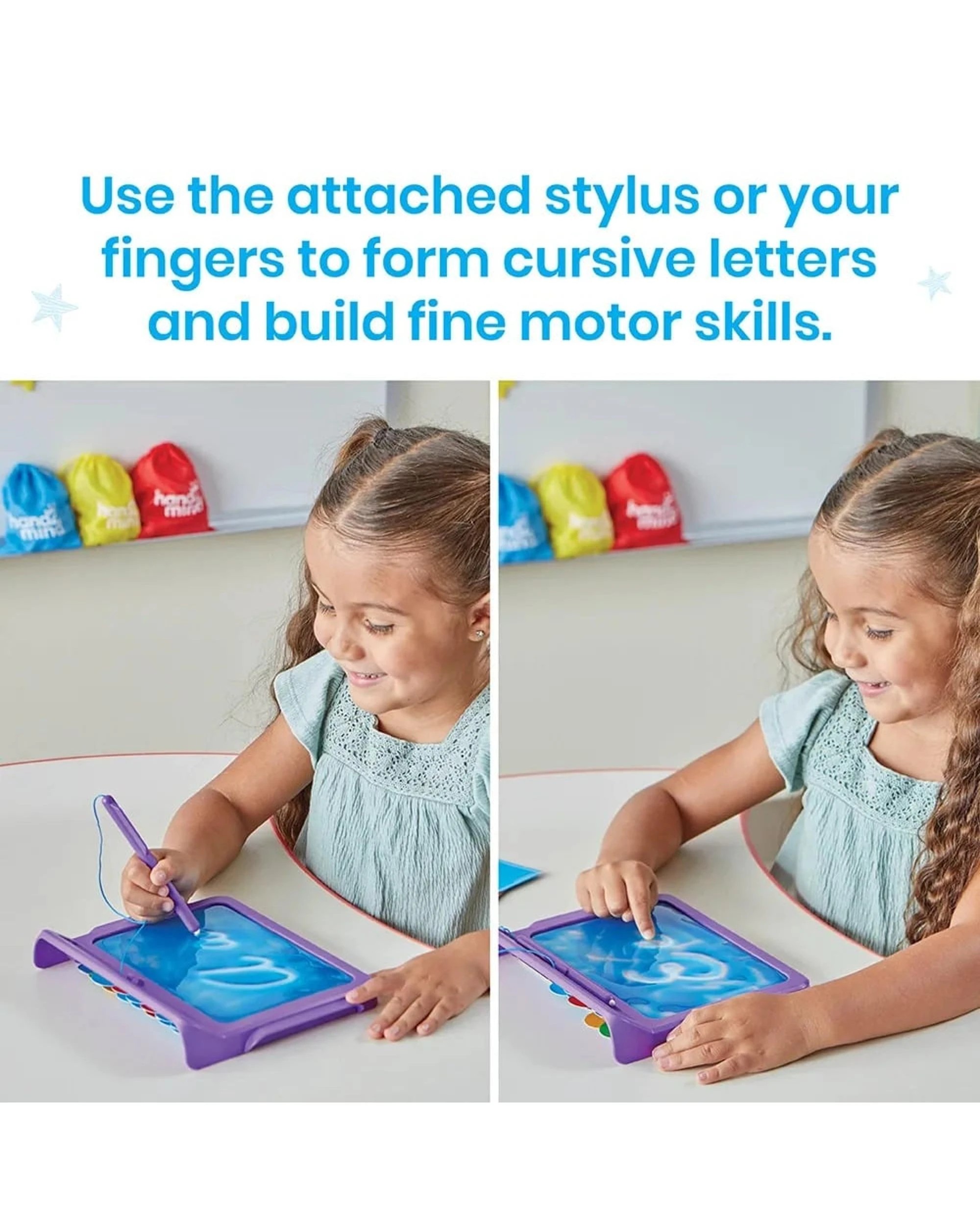 7 Hand2Mind Cursive Letter Tracing Sensory Pad, 7 of 10