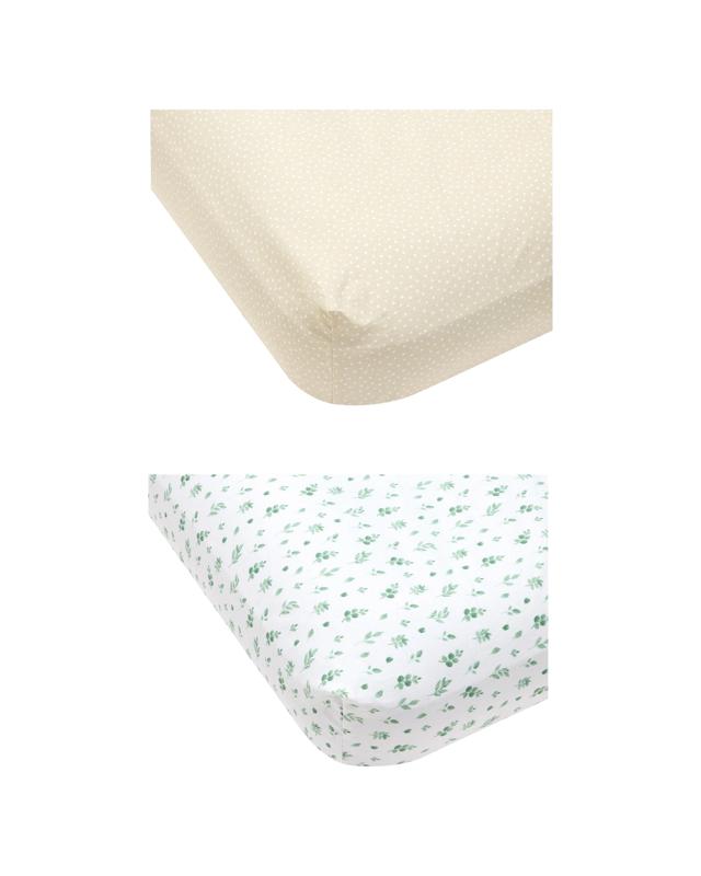 2 Pack Cotton Fitted Cot Sh