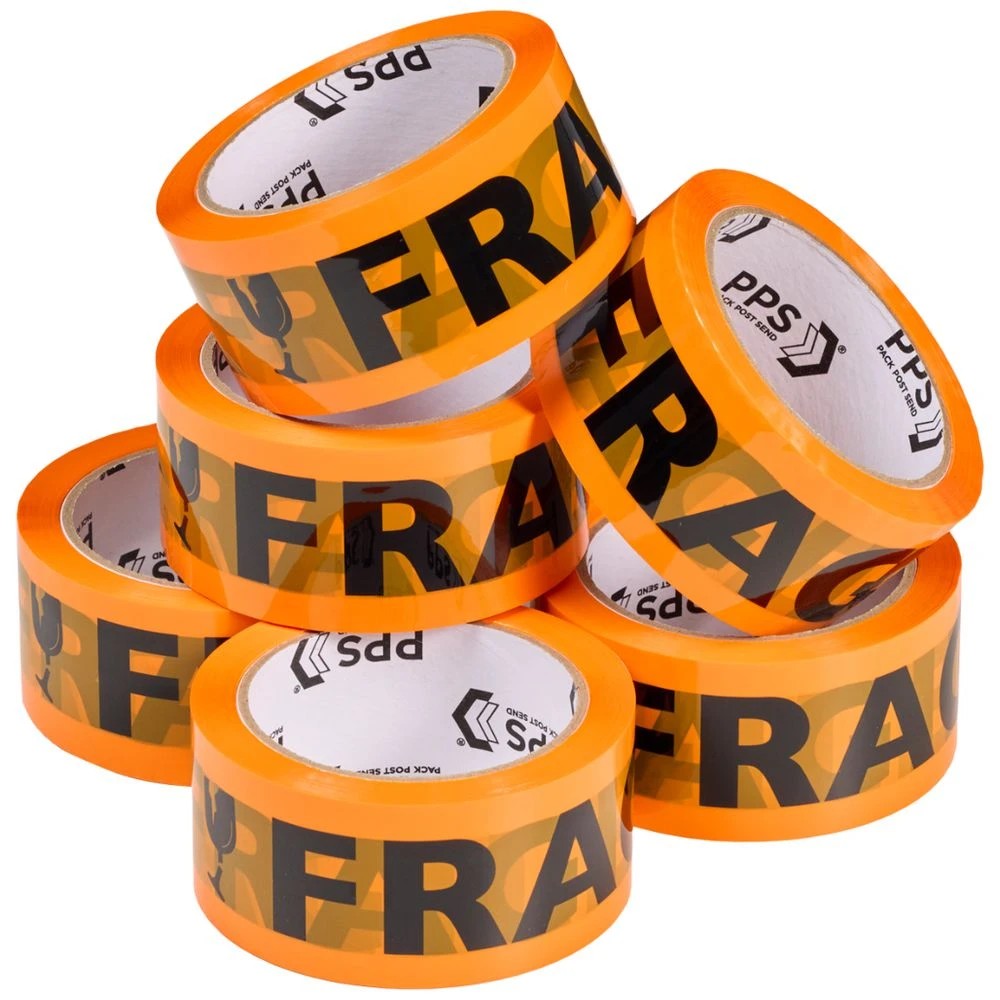 2 PPS Fragile Tape 48x66m 6 Pack, 2 of 4