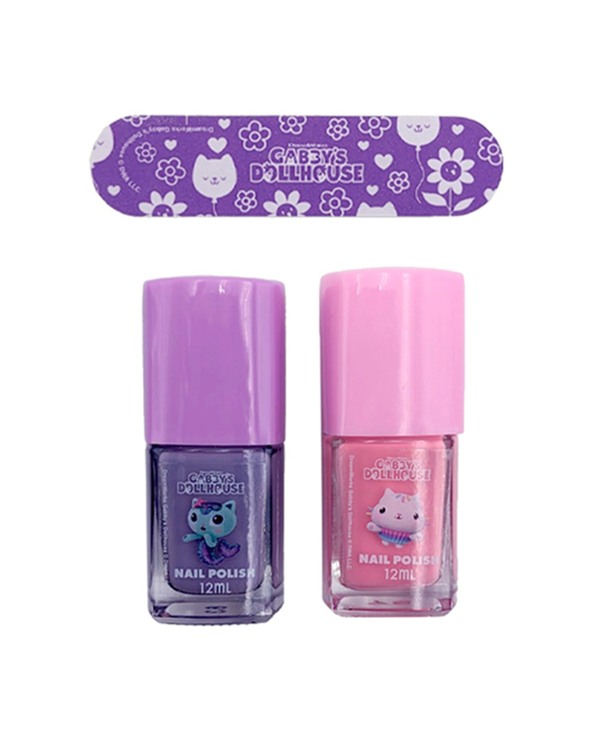 3 Gabbys Dollhouse 2PK 3pc Kids Nail Polish Gift Set - Multi, 3 of 3
