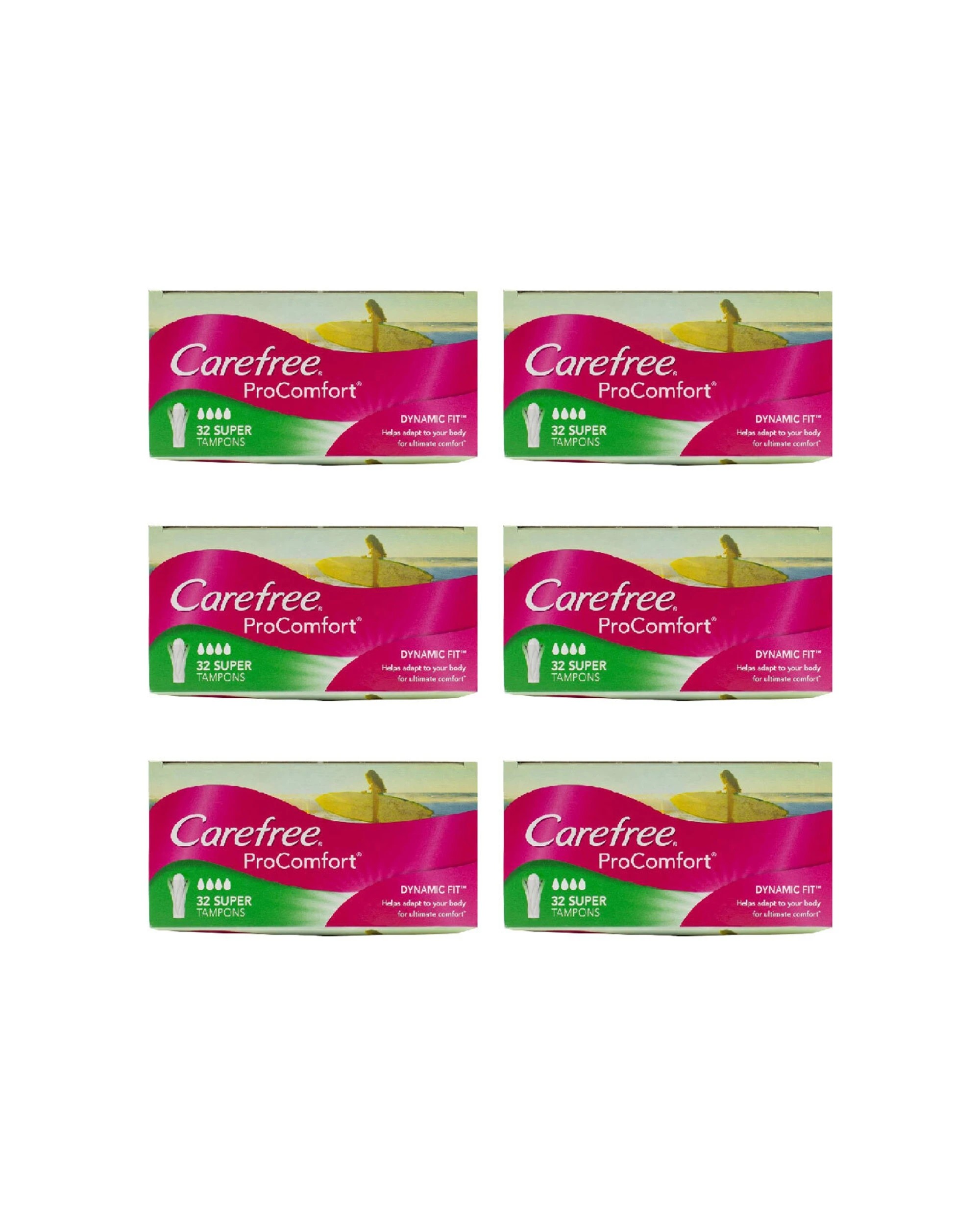 1 Carefree 192pc Super All Day Protection Tampons Pro Comfort Dynamic Fit - Multi, 1 of 3
