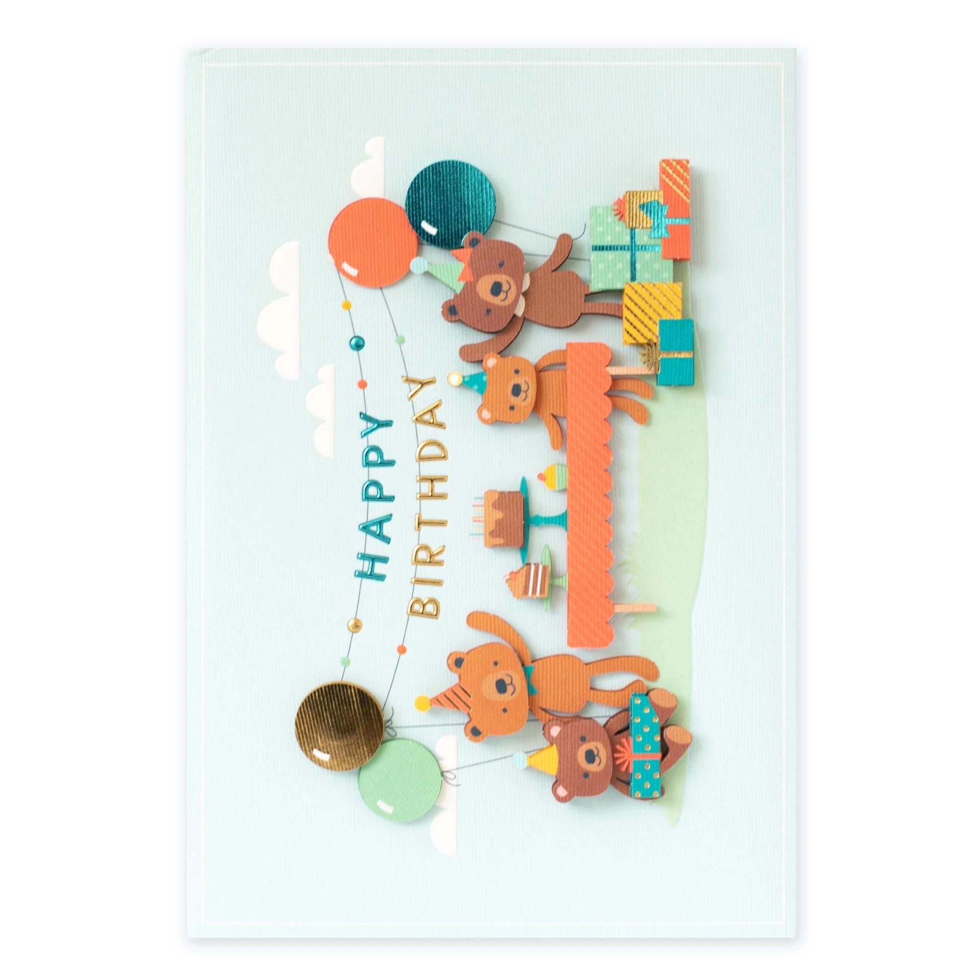 3 Hallmark Signature Birthday Card - Teddy Bear Picnic, 3 of 3